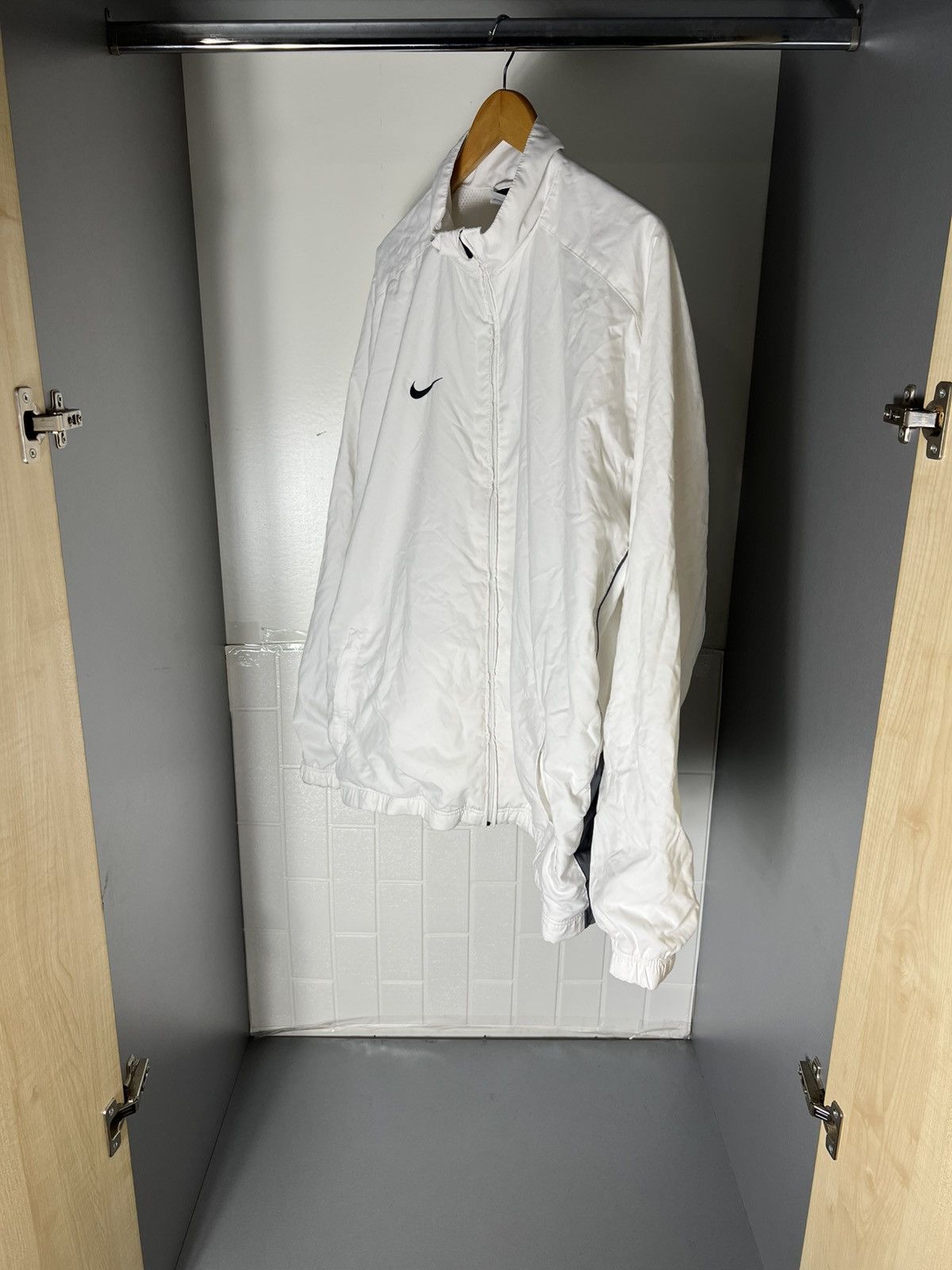 Nike VINTAGE NIKE RETRO LIGHT JACKET SWOOSH DRILL CASUAL Y2K 90s Size US XXL / EU 58 / 5 - 7 Thumbnail