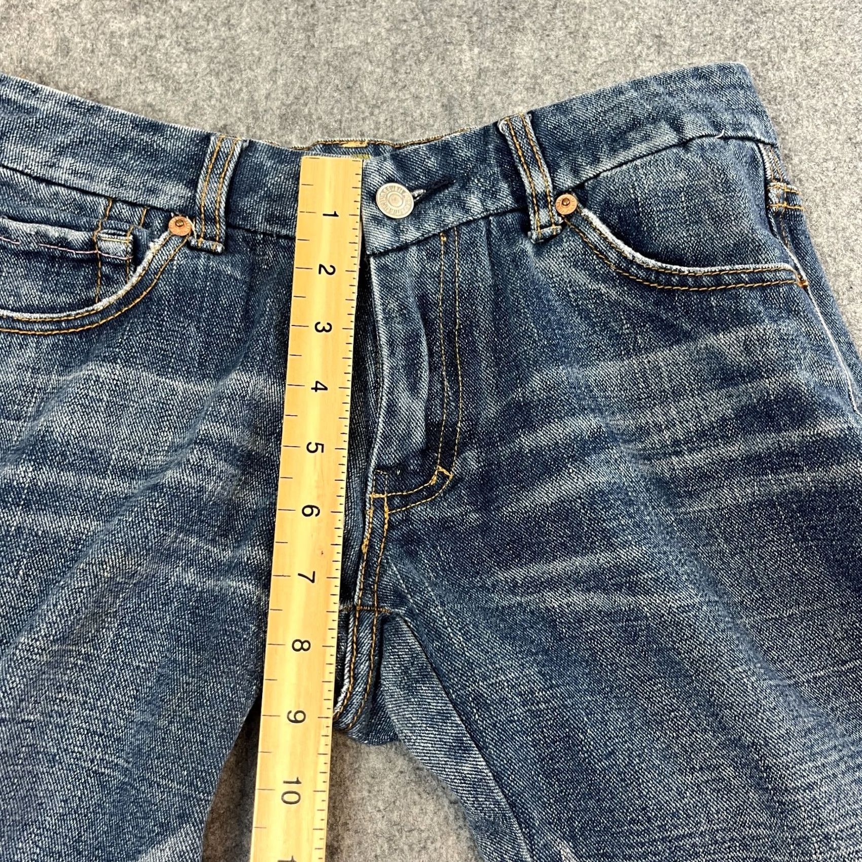 7 For All Mankind 7 For All Mankind Jeans Bootcut 29 30 UK 10 Blue Low Rise A Pocket Womens Boyfull? Size 32" / US 10 / IT 46 - 6 Thumbnail