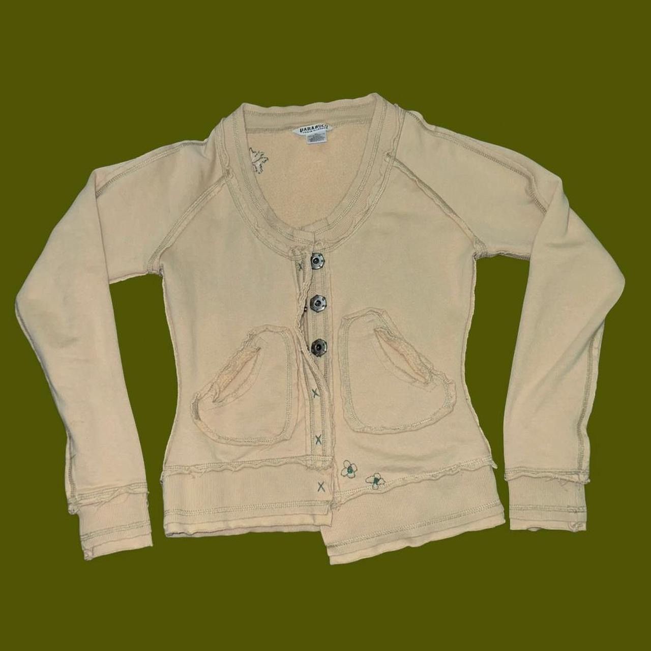 Parasuco Parasuco asymmetrical distressed cotton cardigan y2k vintage Size S / US 4 / IT 40 - 1 Thumbnail