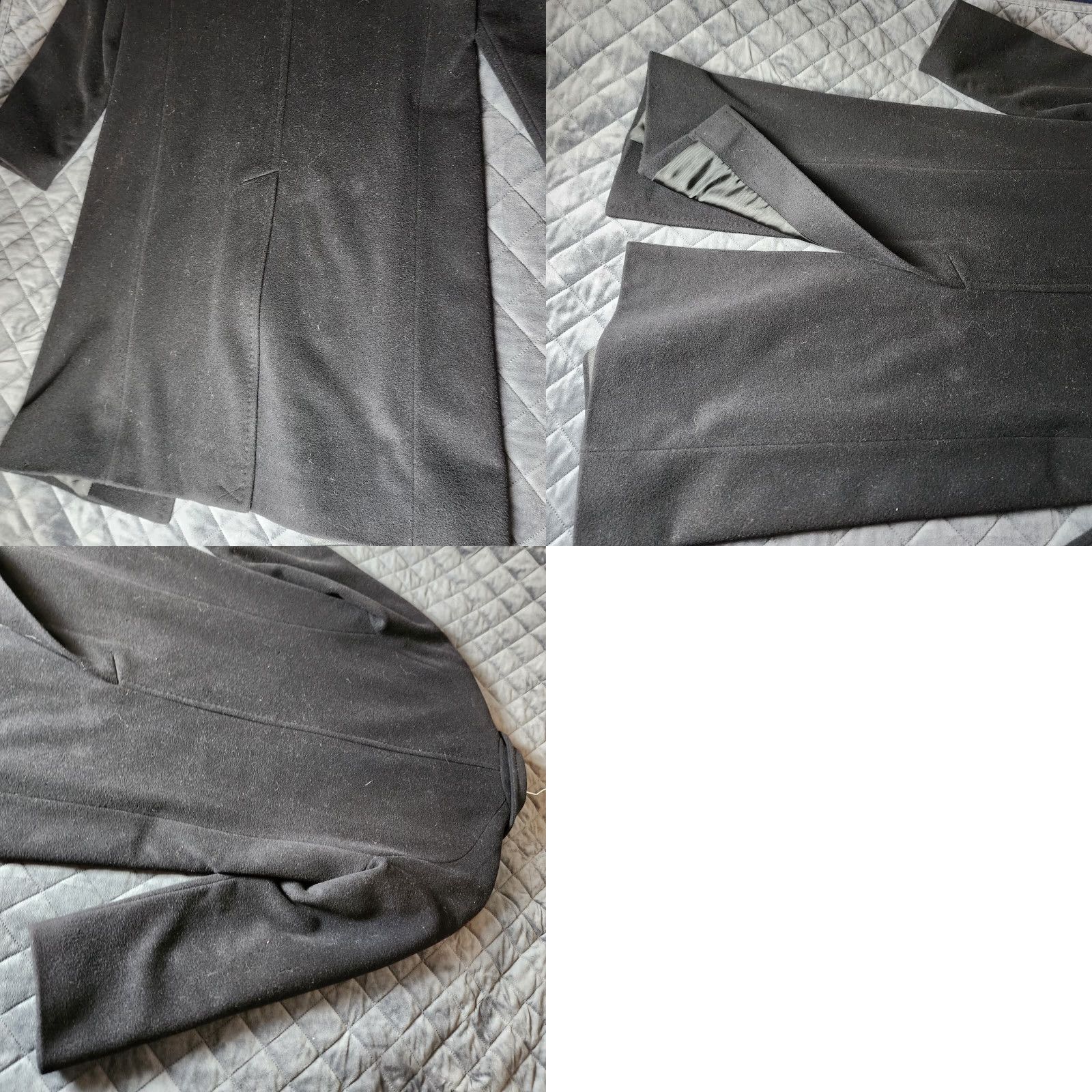 Doublet VINTAGE Ellen Tracy Jacket Overcoat Double-Breasted Cotton Black Long Coat Women 8 Adult Regular Size M / US 6-8 / IT 42-44 - 8 Thumbnail
