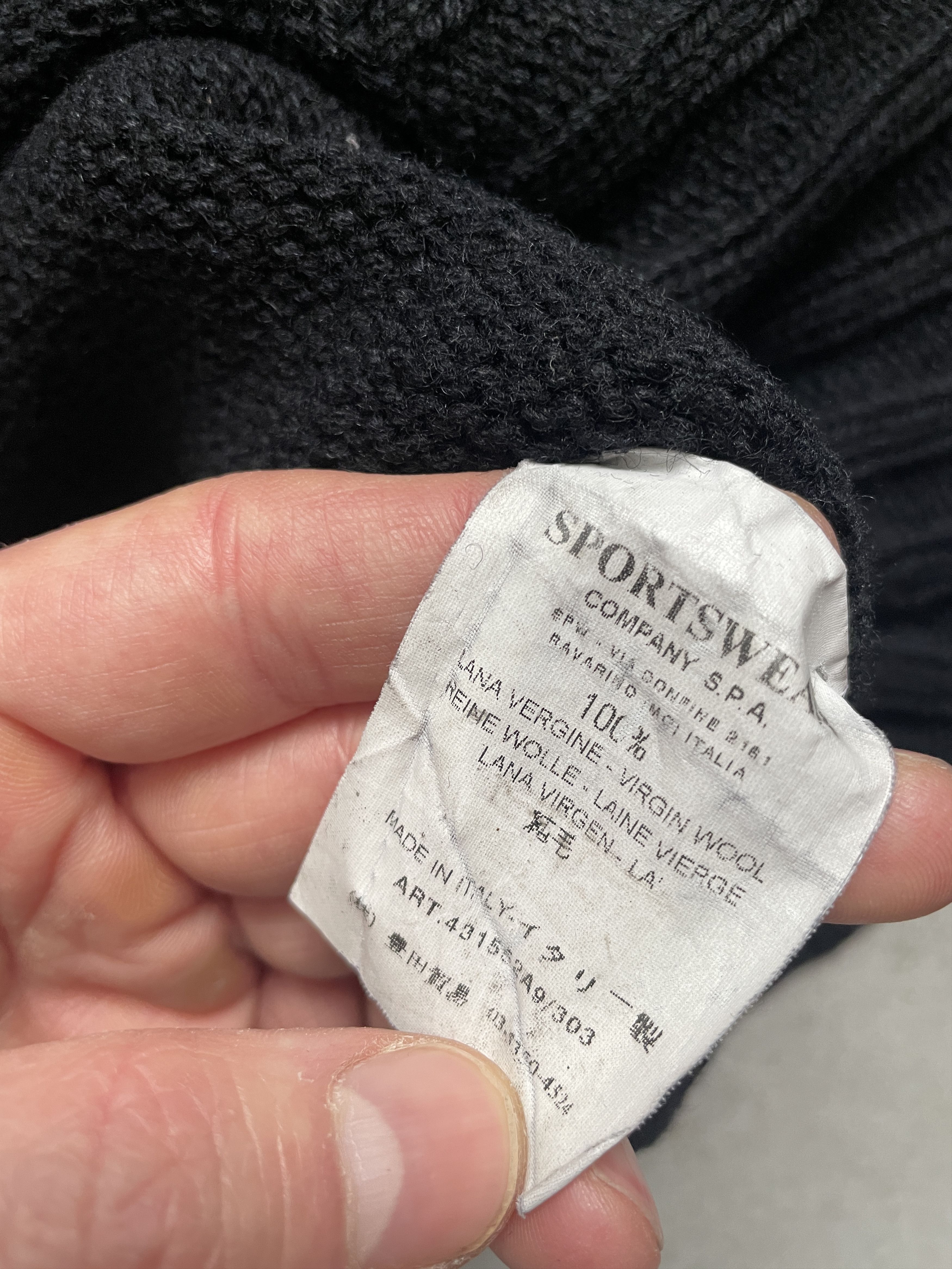 Stone Island STONE ISLAND MASSIMO ERA VIRGIN WOOL SWEATER NO BADGE PATCH Size US L / EU 52-54 / 3 - 6 Thumbnail