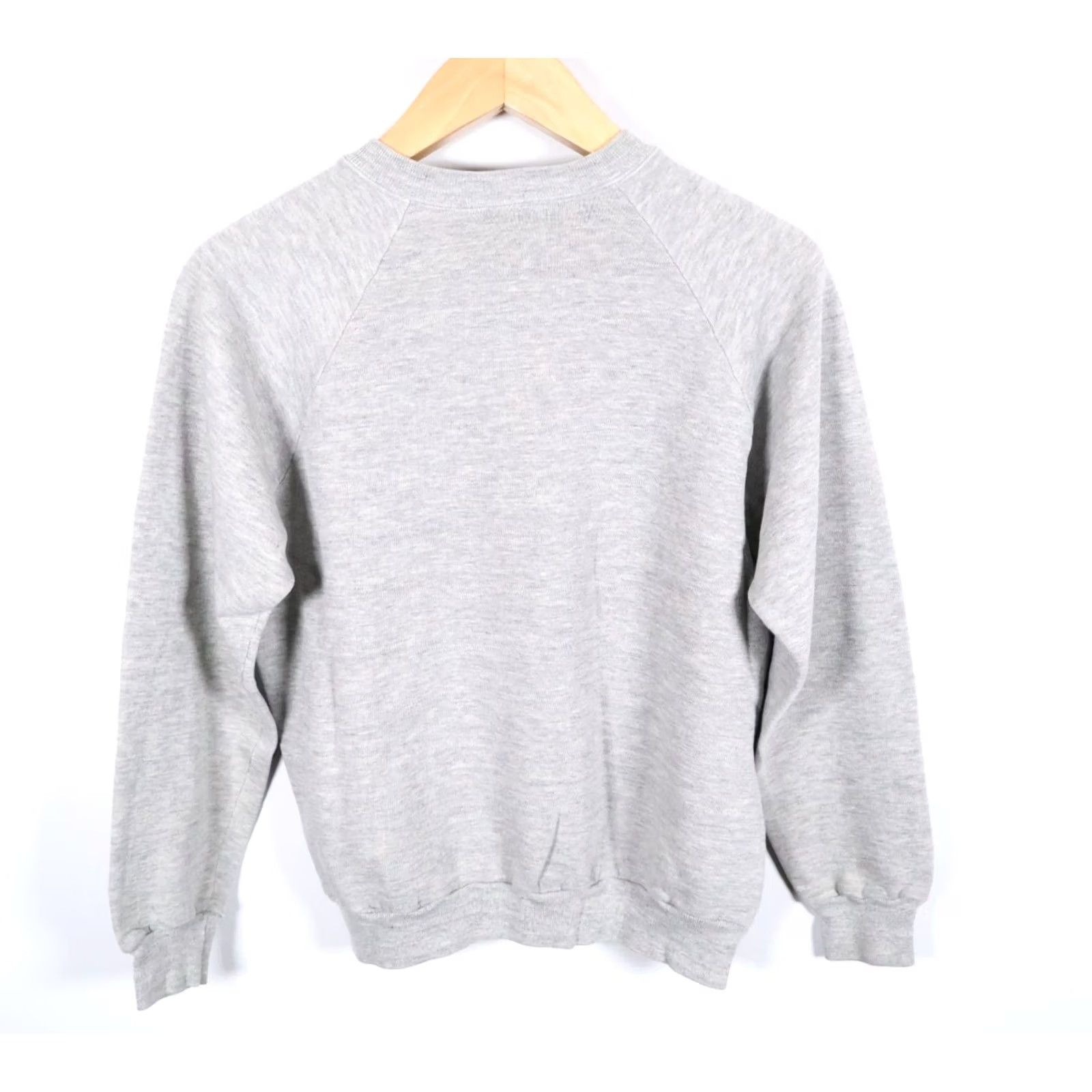 Disney VINTAGE Disney Mickey Mouse Sweatshirt Men Large Gray 80s Cartoon Graphics Fleece Raglan Crew Neck Cotton Blend Polyester Rayon Medium Tagged Large Size US M / EU 48-50 / 2 - 2 Thumbnail