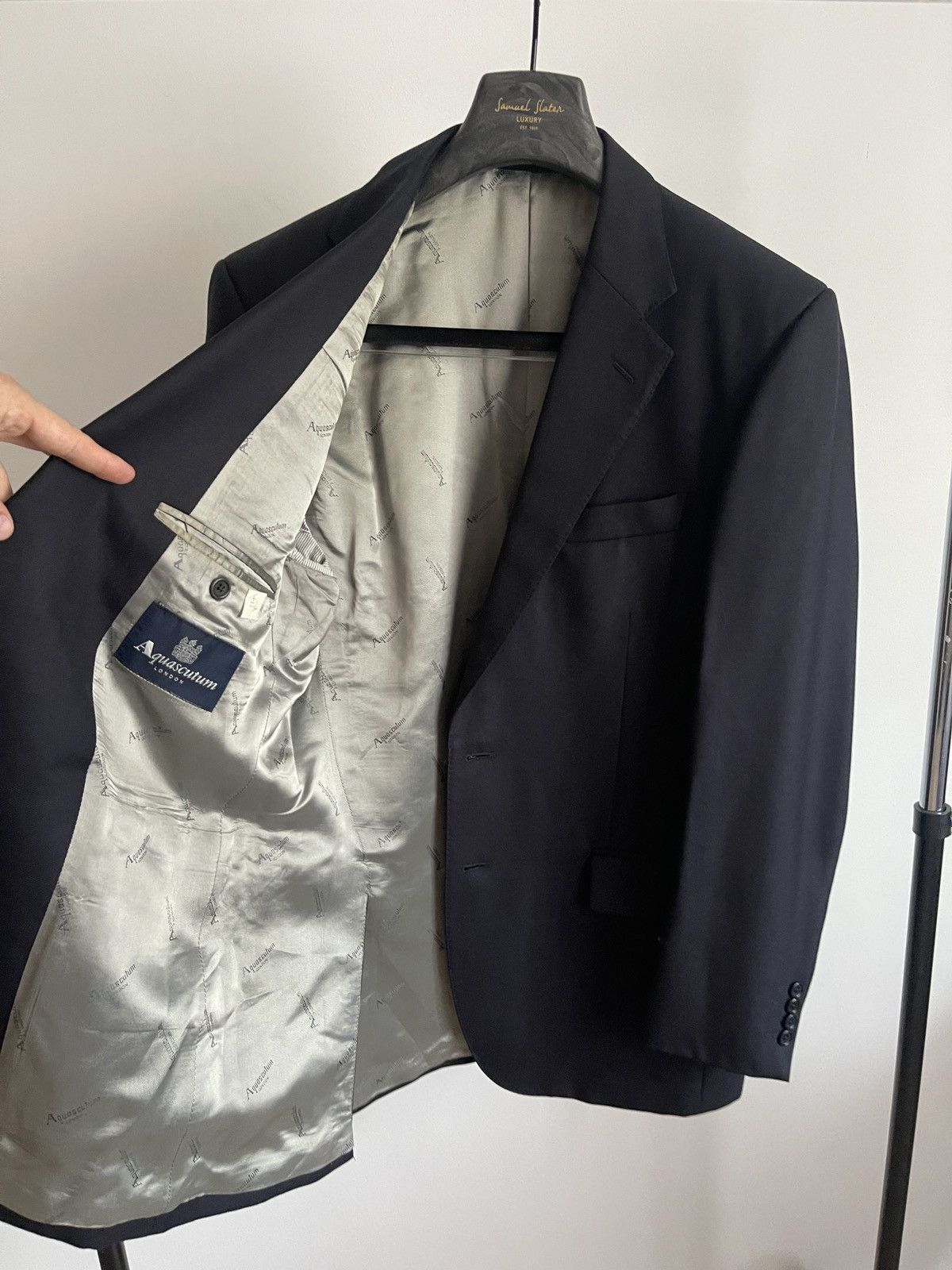 Aquascutum Vintage aquascutum blazer wool classic jacket 42R Size 42R - 5 Thumbnail
