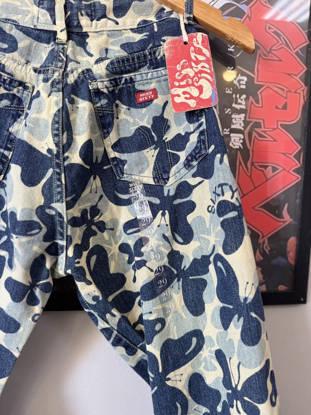Miss Sixty Vintage Y2K Miss Sixty Flared Low Rise Distressed Jeans Size 29" - 6 Thumbnail