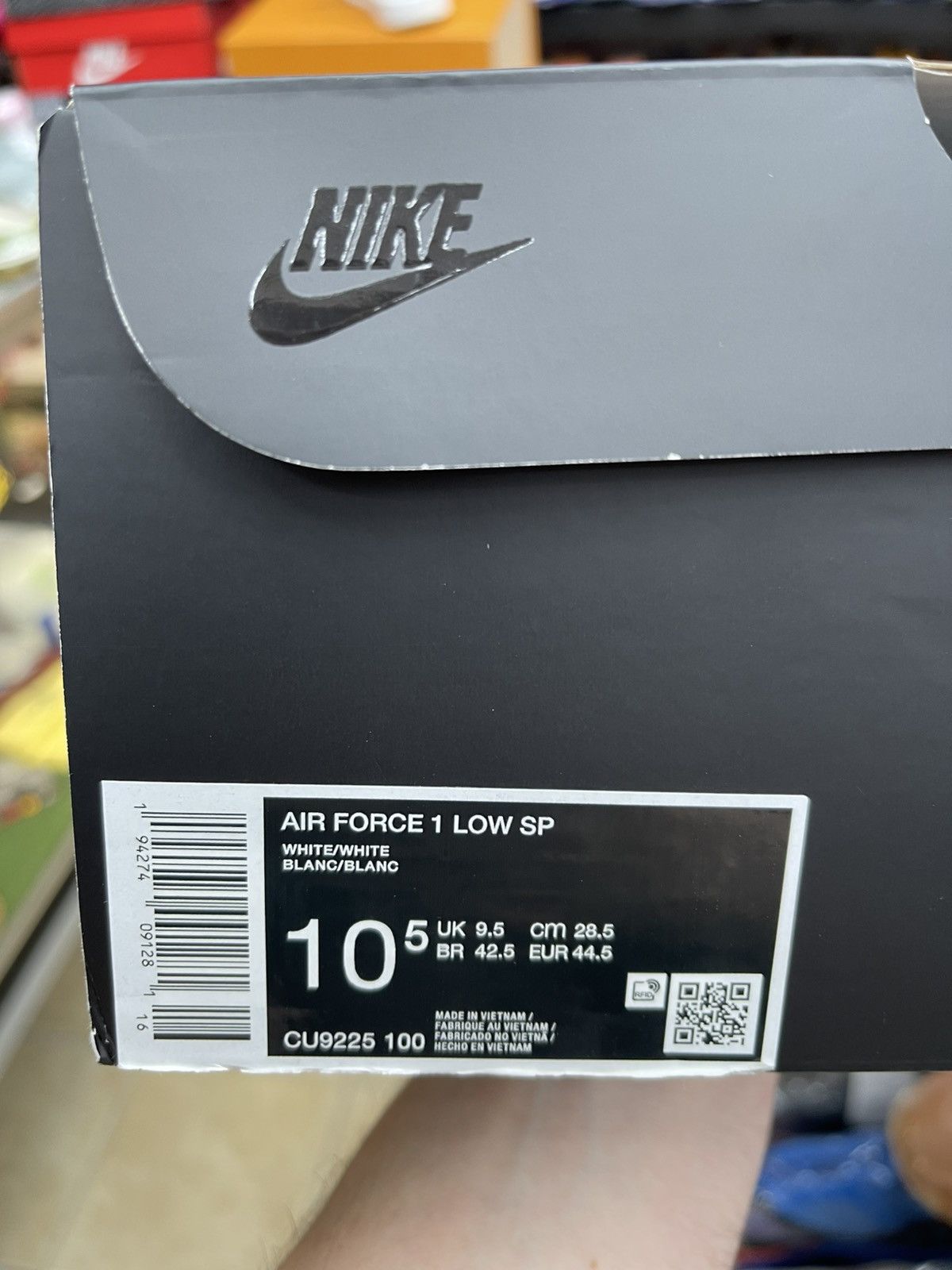 Nike × Supreme Size 10.5 - Nike Air Force 1 Low Supreme White (CU9225-100) Size US 10.5 / EU 43-44 - 11 Thumbnail
