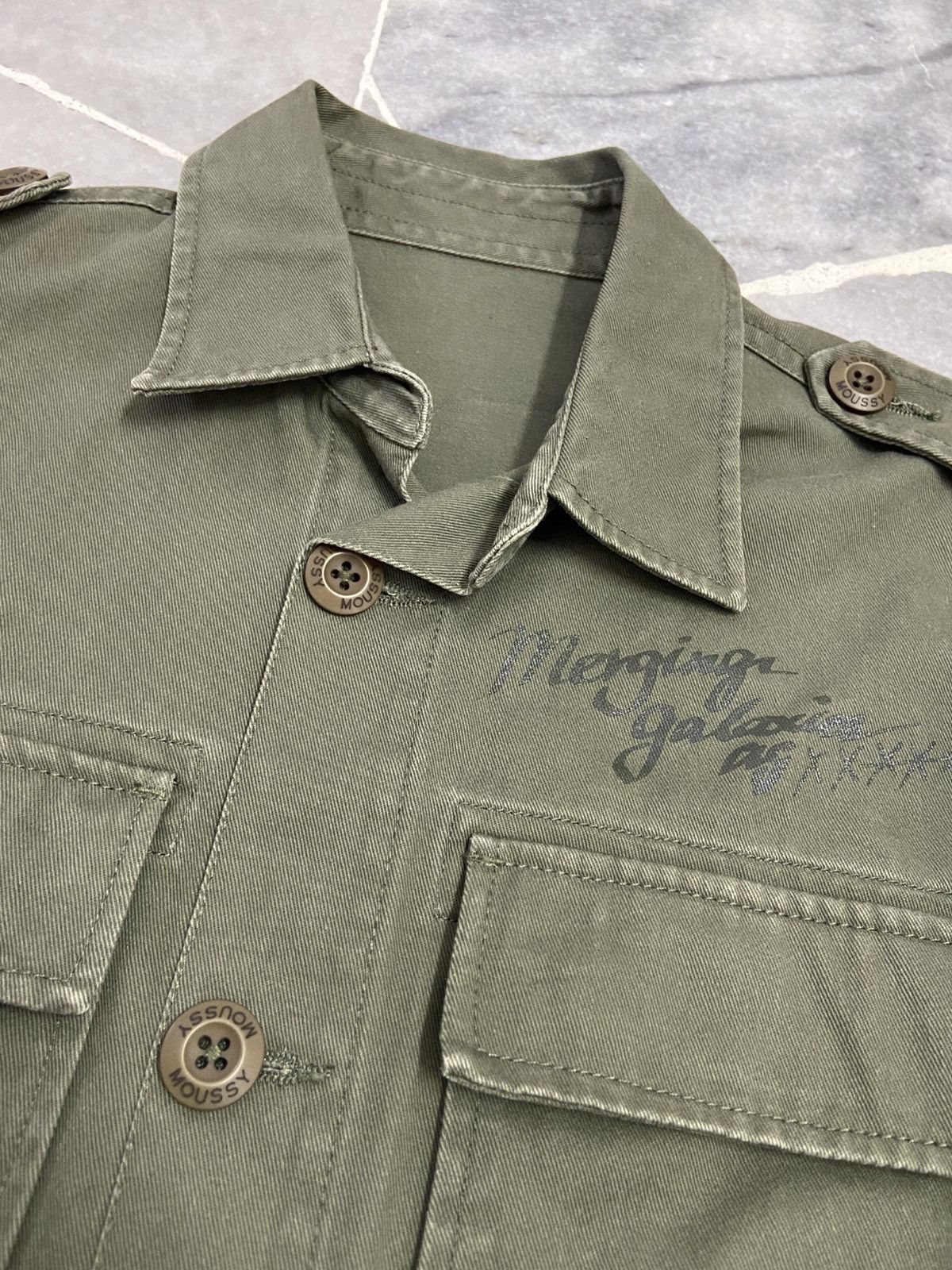 Japanese Brand × MOUSSY Moussy Military Shirt Size US S / EU 44-46 / 1 - 4 Thumbnail