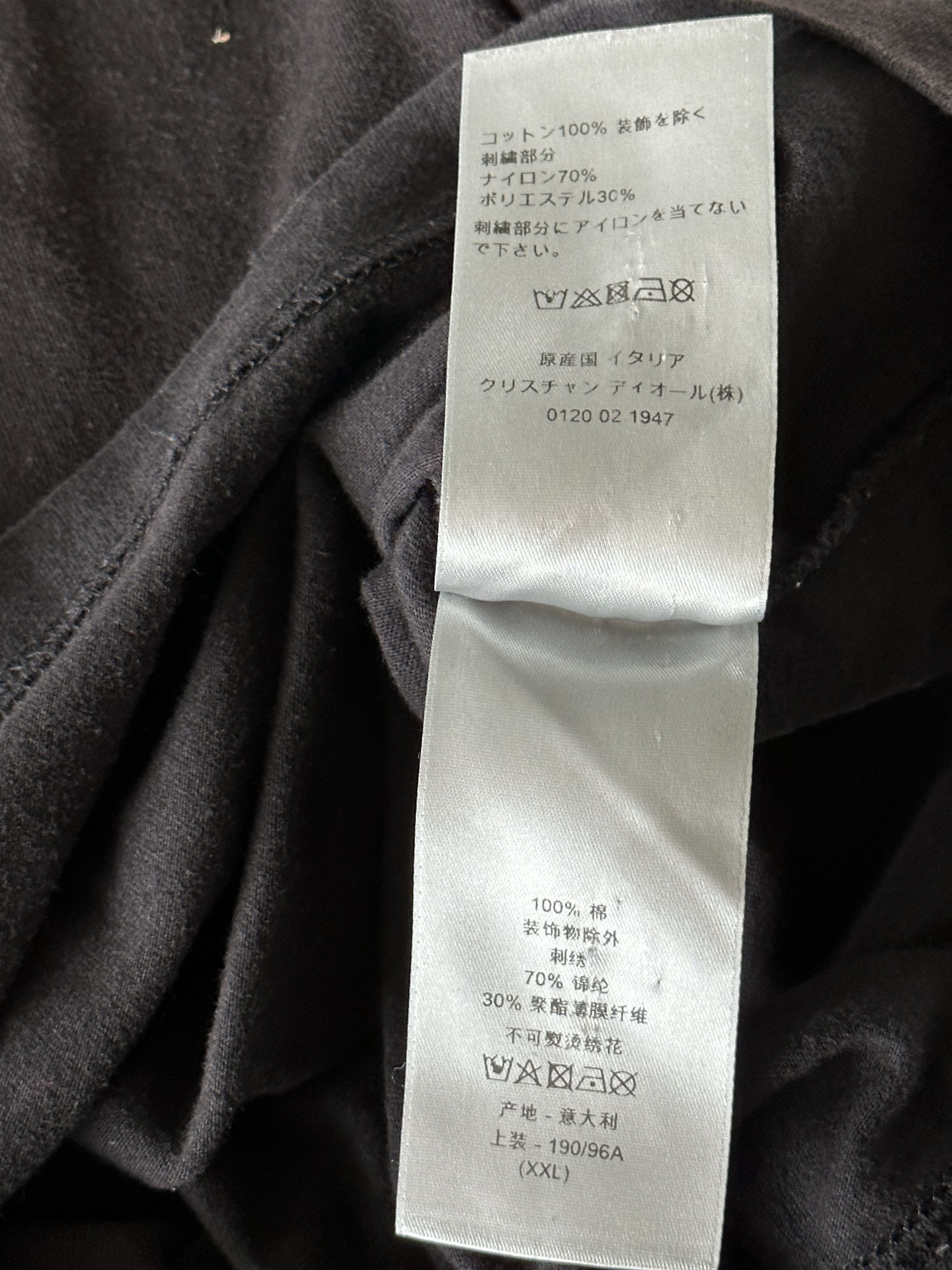 Dior × ERL Dior ERL Black Embroidered Logo T-Shirt Size US XXL / EU 58 / 5 - 5 Thumbnail