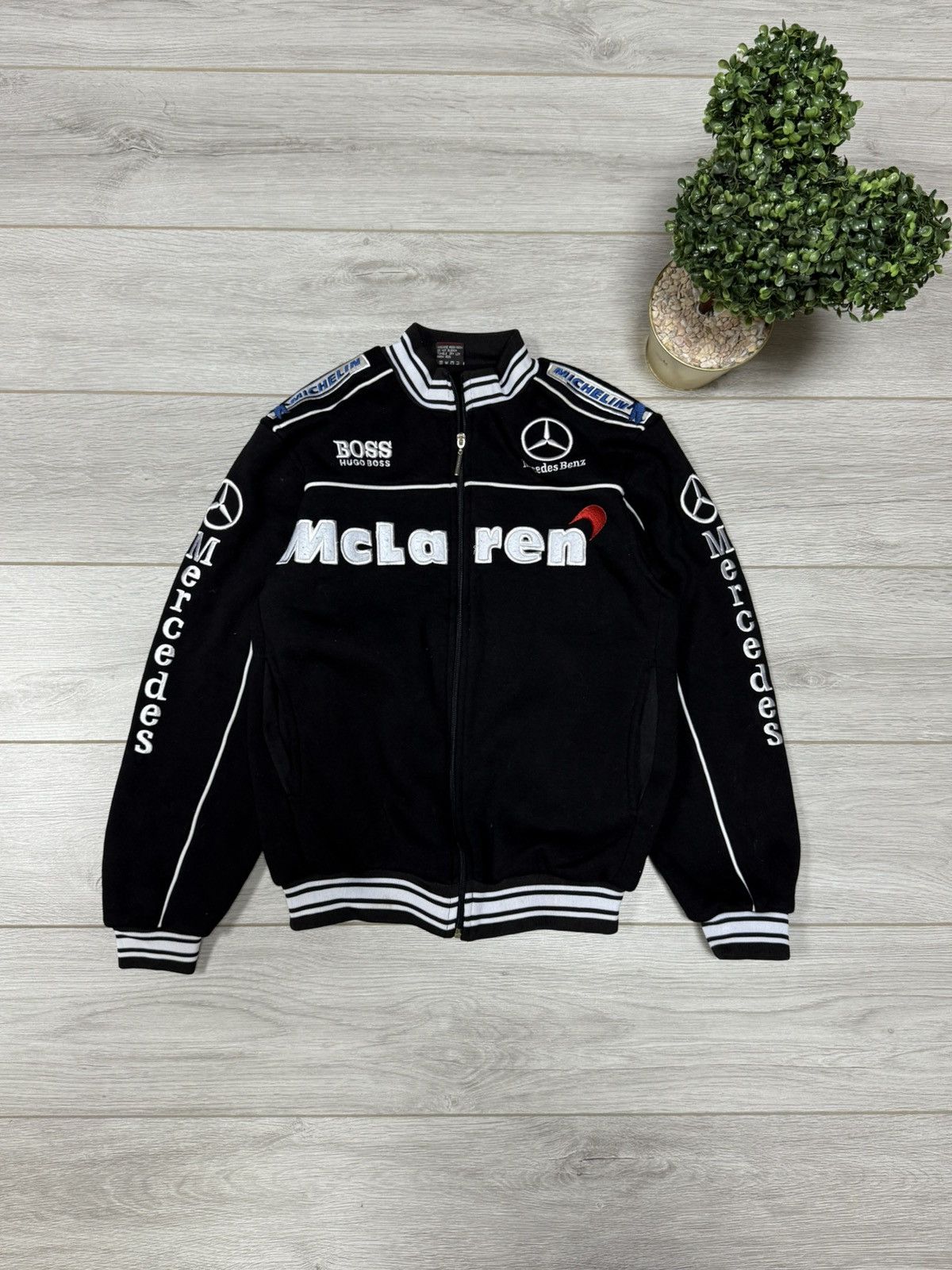 Mercedes-Benz Mclaren vintage BOSS Mercedes zip sweatshirt Size US S / EU 44-46 / 1 - 1 Thumbnail
