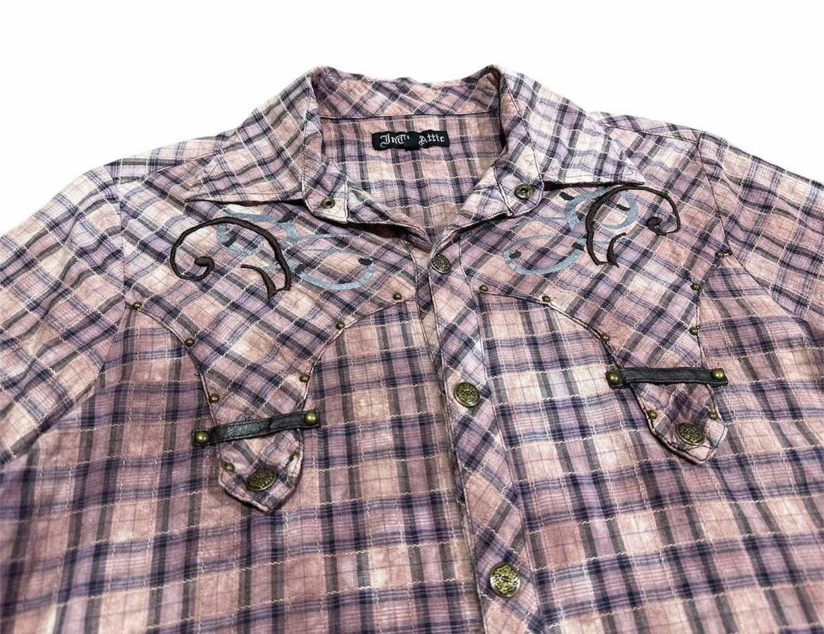 If Six Was Nine × In The Attic × Japanese Brand 🔥Sick Y2K In The Attic Rivet Tribal Shirt Acid Goth Punk Size US L / EU 52-54 / 3 - 1 Thumbnail