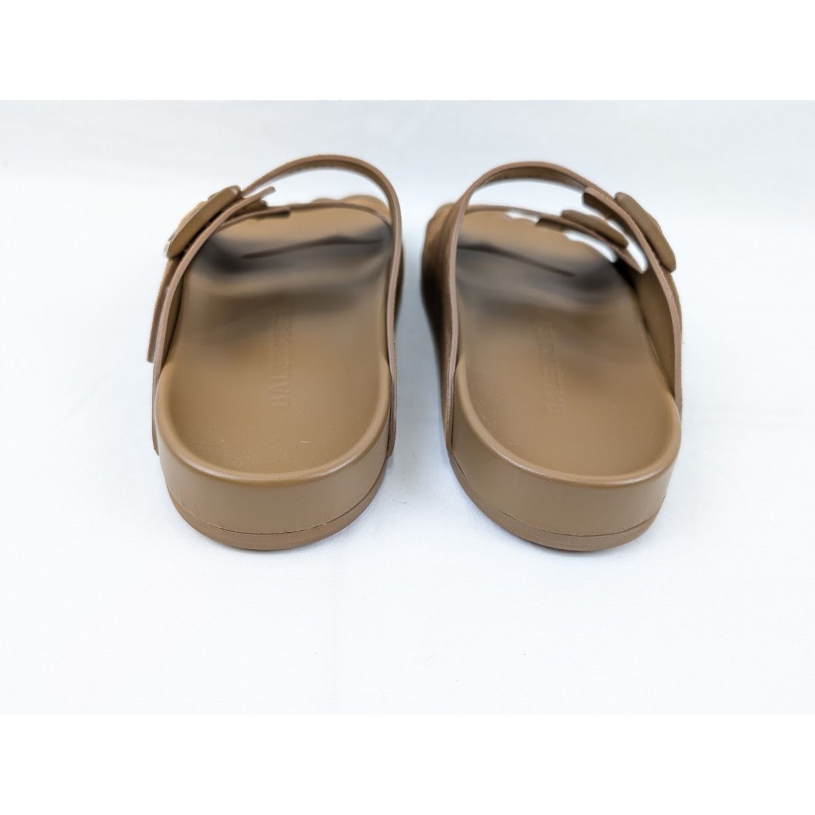 Balenciaga o1rshd1 Q:2 / Suede Sunday Sandals in Brown Size US 12 / EU 45 - 17 Thumbnail