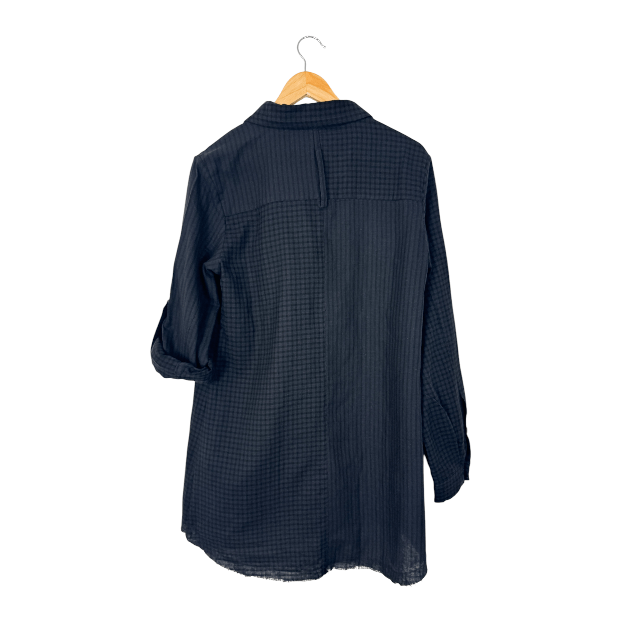Aleksandr Manamis Aleksandr Manamis Check Shirts Black Raw Hem Size 3 Size US L / EU 52-54 / 3 - 2 Thumbnail