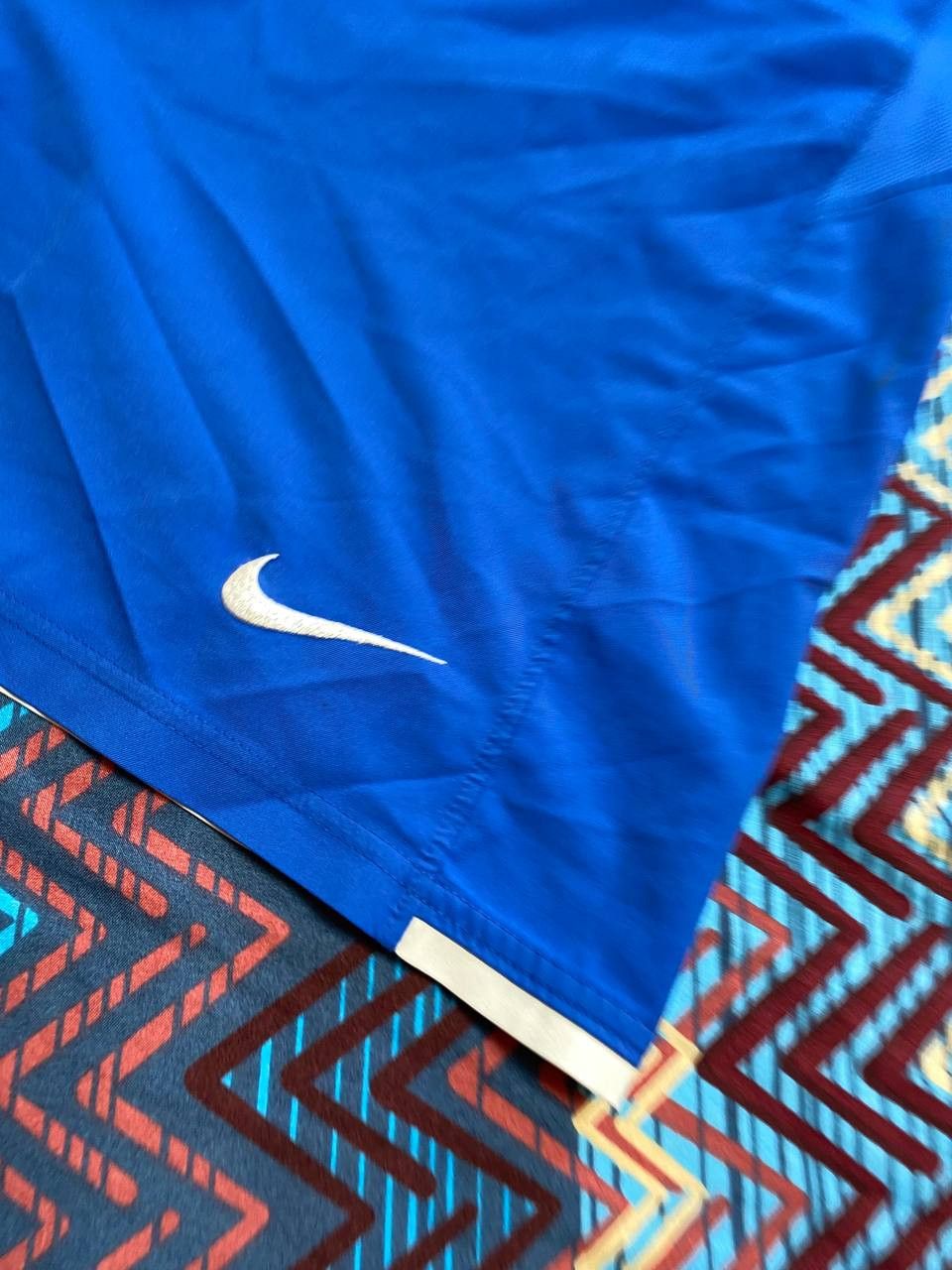 Nike shorts blue streetwear logo NIKE Vintage crazy Y2K Size US 34 / EU 50 - 6 Thumbnail