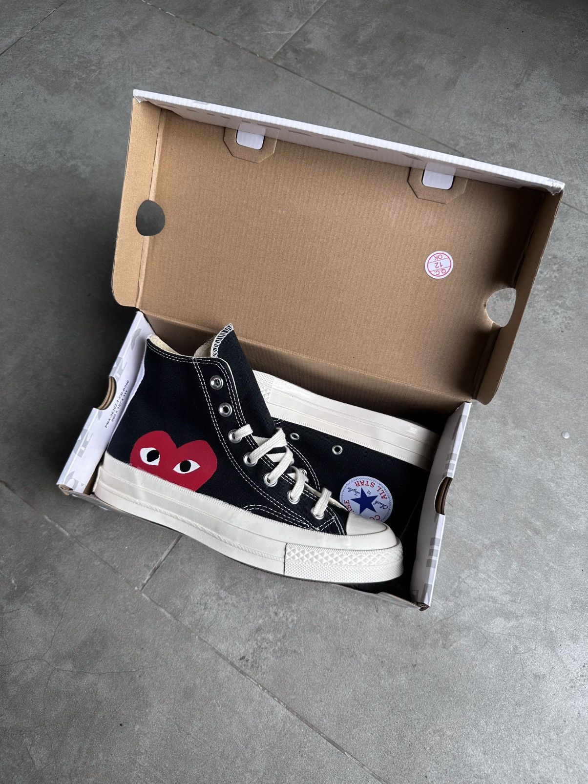 Comme des Garcons PLAY × Converse CDG PLAY x CONVERSE HI CHUCK TAILOR 70 Size US 7 / IT 37 - 4 Thumbnail