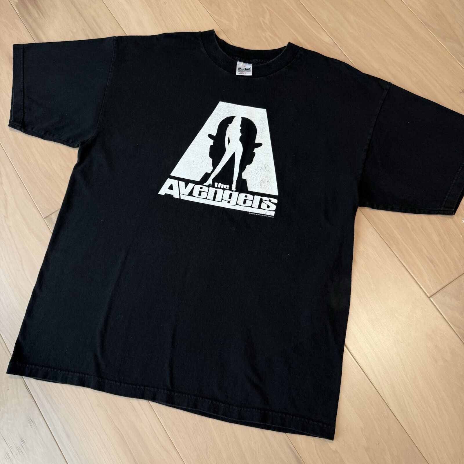 Vintage Vintage The Avengers Movie Promo Shirt XL Black 90s Uma Size US XL / EU 56 / 4 - 7 Thumbnail
