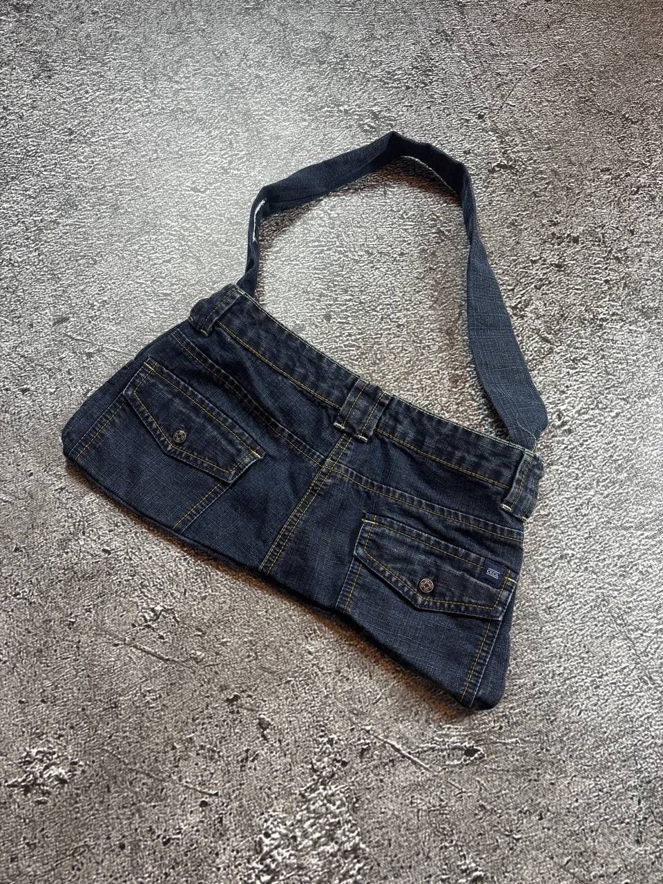 Japanese Brand Vintage Y2K Denim Mini Shoulder Bag Distressed Jeans Purse Size ONE SIZE - 12 Thumbnail