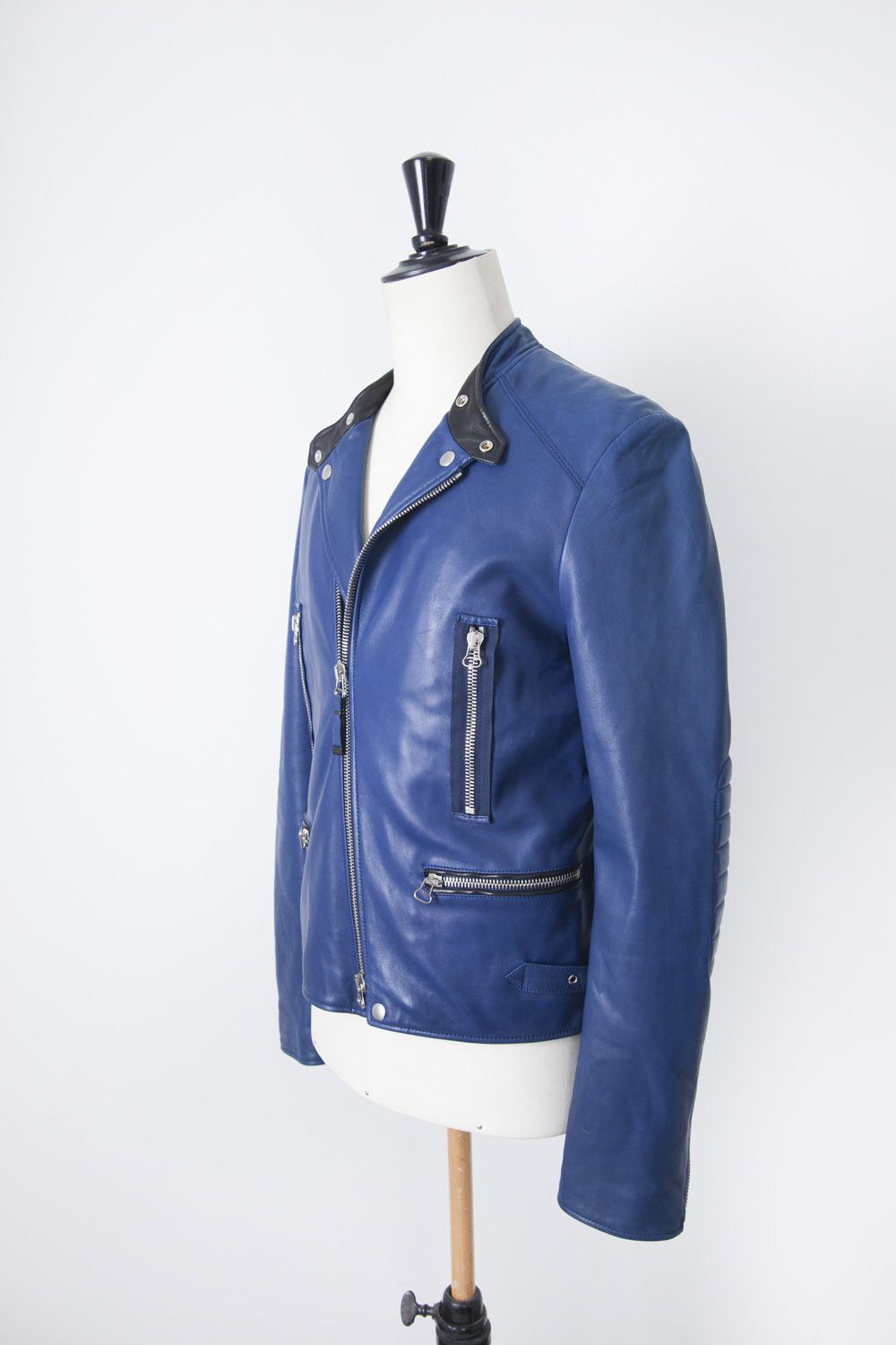 Lanvin Lanvin bleu leather biker jacket Size US M / EU 48-50 / 2 - 3 Thumbnail