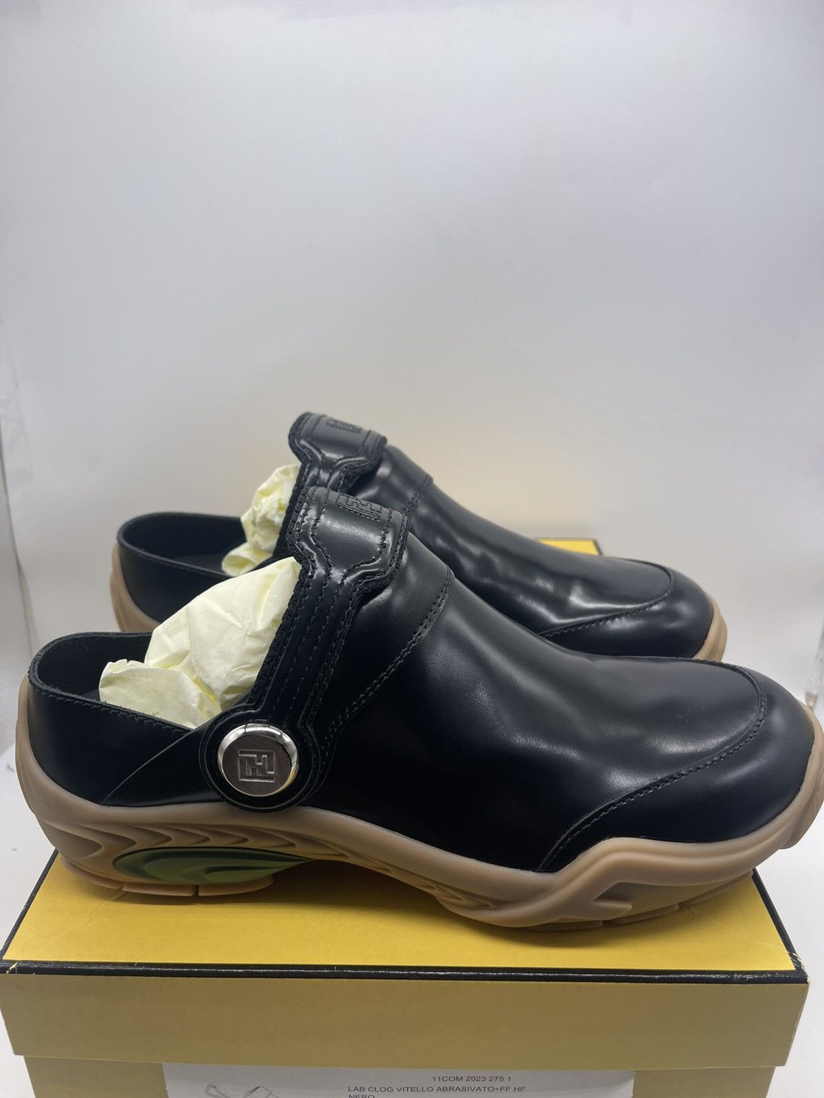 Fendi LAB CLOG VITELLO ABRASIVATO+FF