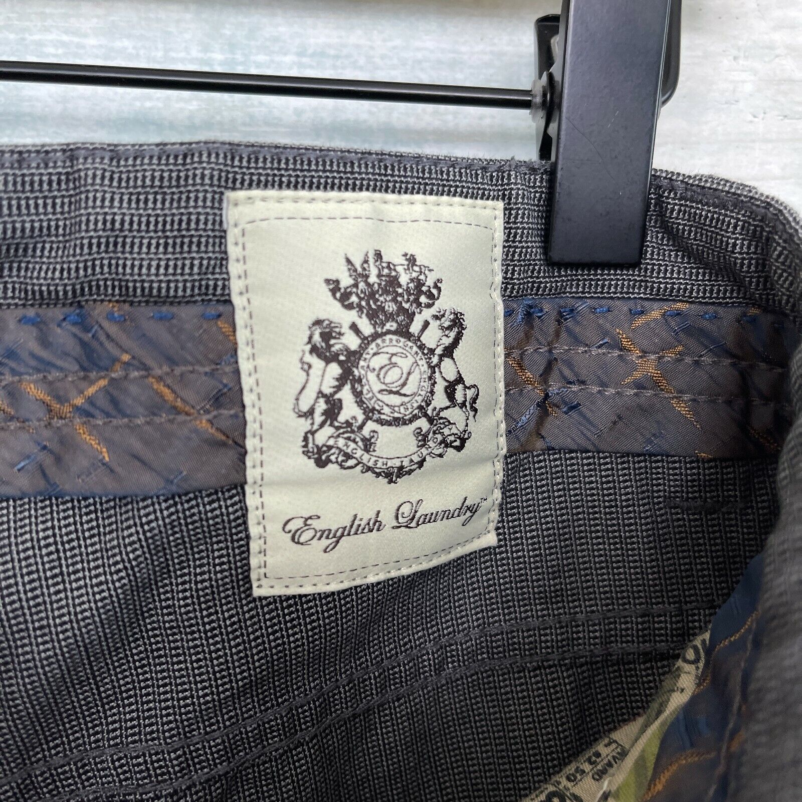English Laundry English Laundry Walker Pants Gray Patterned 5 Pocket Slim 32 Size US 32 / EU 48 - 7 Thumbnail