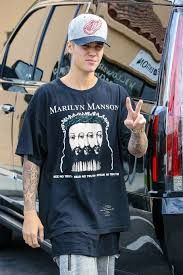 Justin Bieber × Marilyn Manson 90s Marilyn Manson Believe #C Size US L / EU 52-54 / 3 - 9 Thumbnail