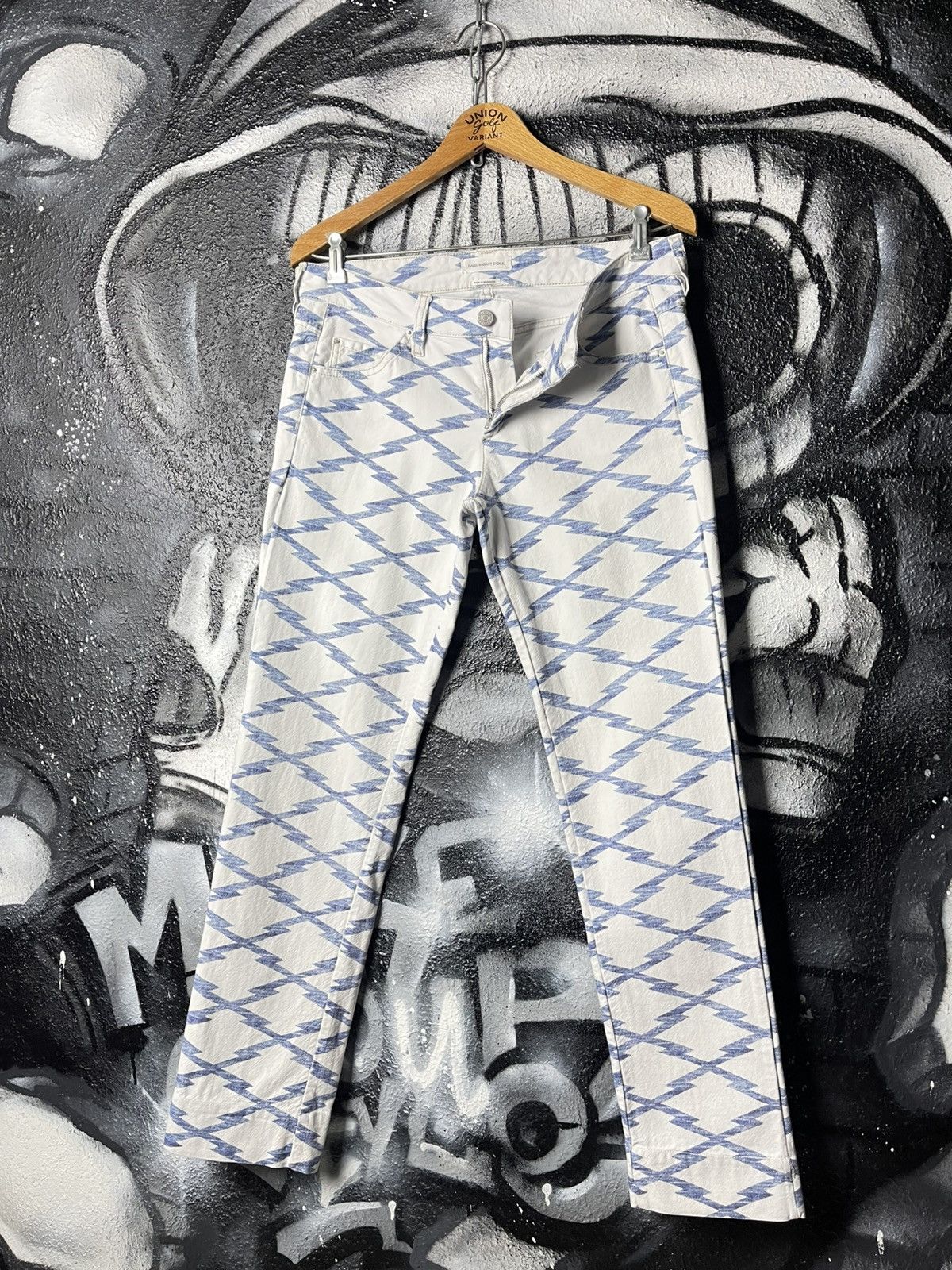 Isabel Marant Etoile Isabel Marant Etoile Nea Printed White Jeans Women’s Size 40 Size 28" / US 6 / IT 42 - 1 Thumbnail