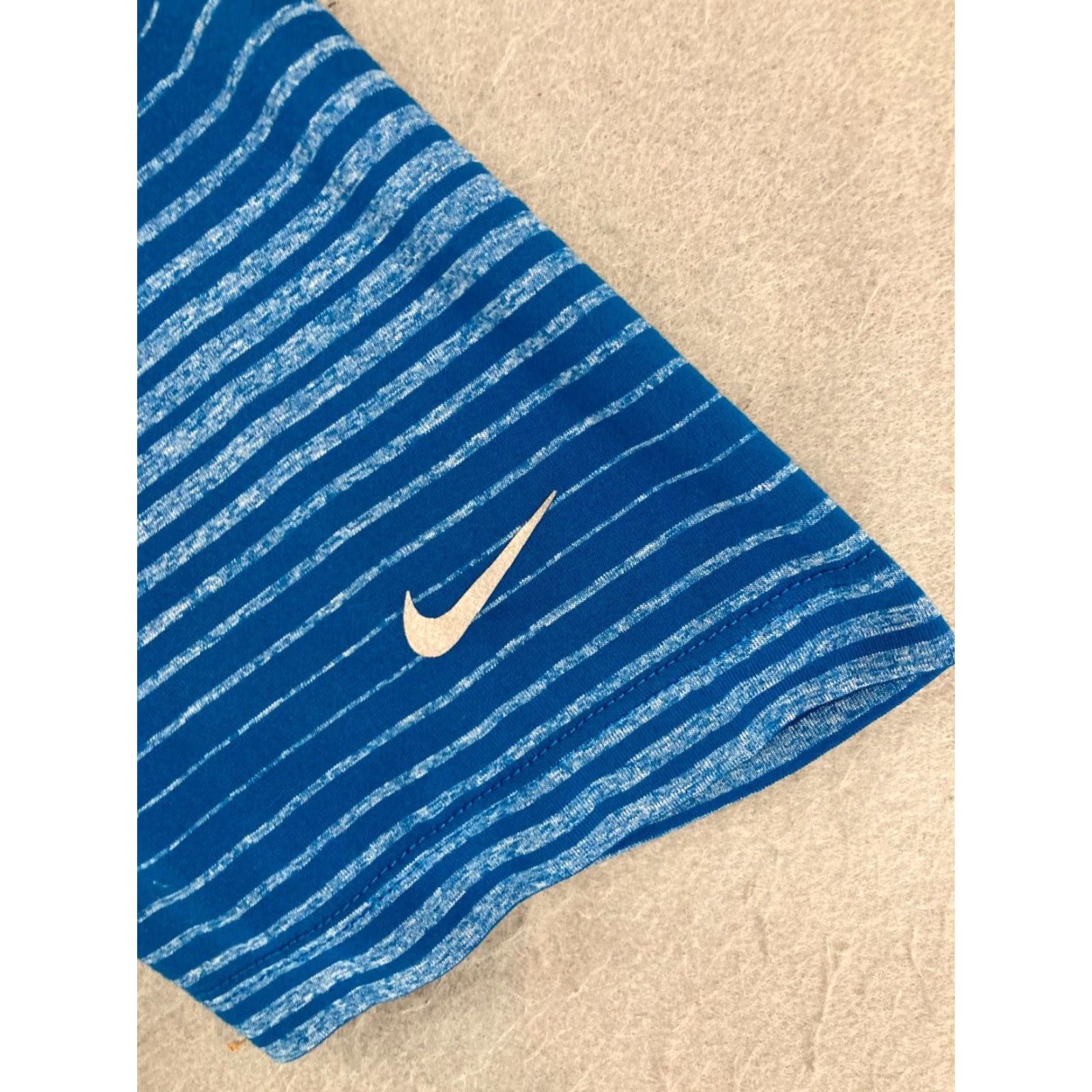 Nike Nike Golf Polo Shirt Mens Small Blue Tour Performance DriFit Striped Size US S / EU 44-46 / 1 - 4 Thumbnail