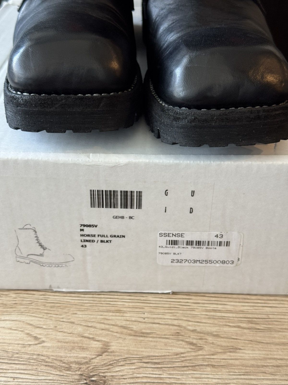 Guidi Guidi 79085V Ankle High Horse Leather All Black Boots Size US 10 / EU 43 - 15 Thumbnail