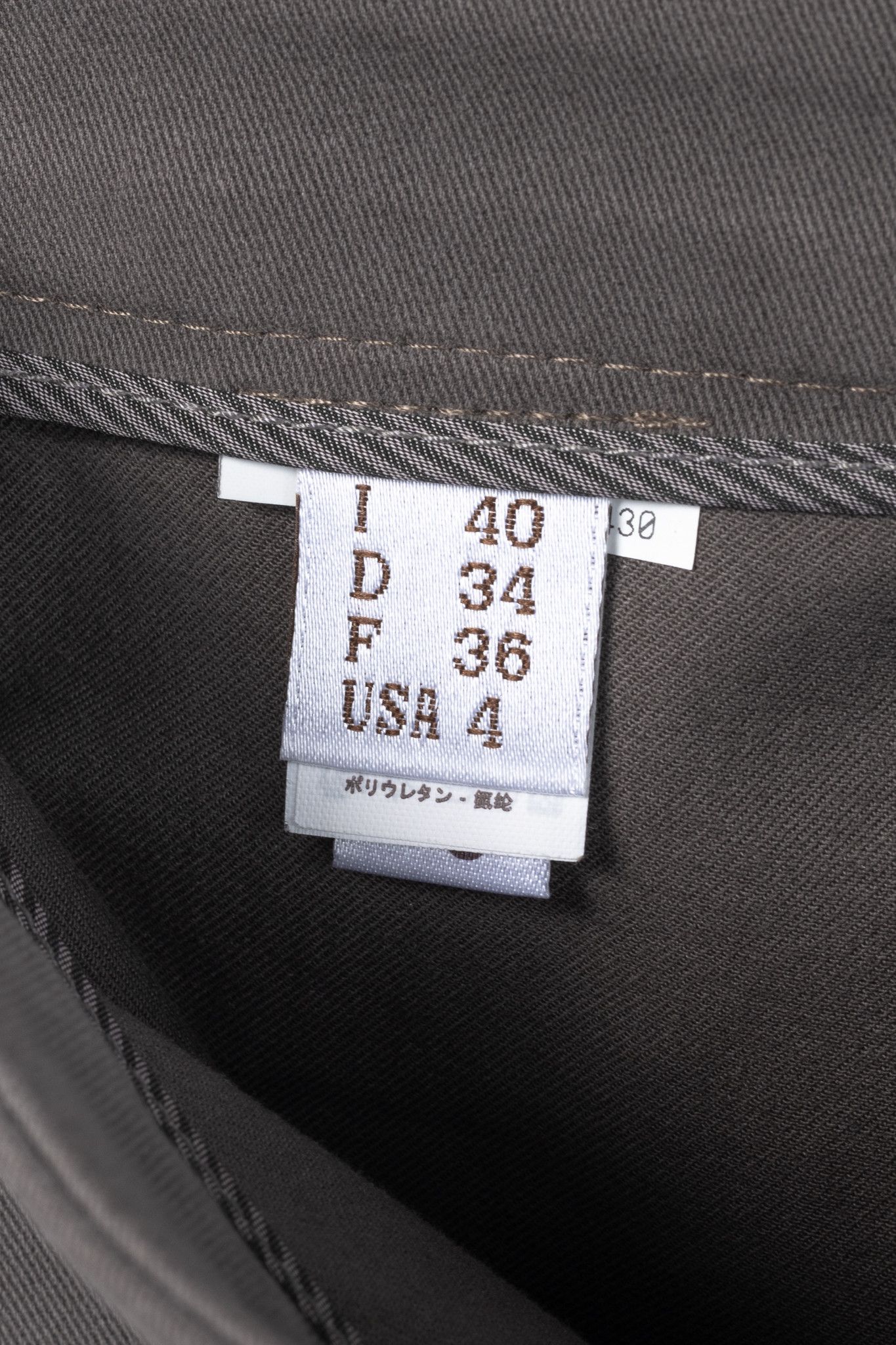 Brunello Cucinelli Brunello Cucinelli Taupe Grey Cotton-Twill Leggings Size 27" / US 4 / IT 40 - 8 Thumbnail