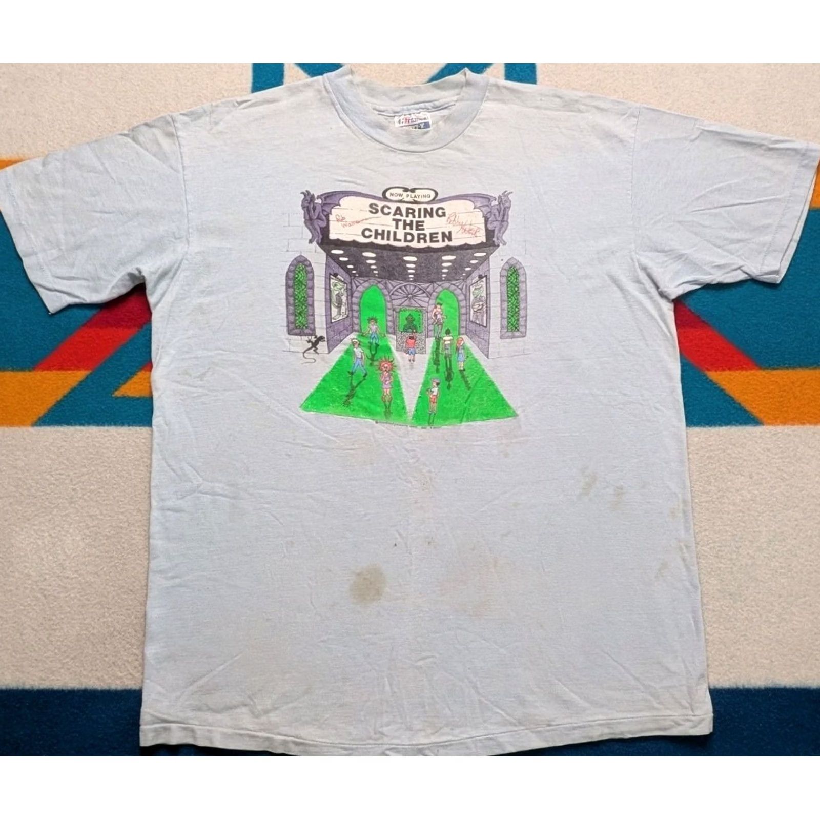 Hanes VINTAGE Grateful Dead Shirt Bobby Weir Scaring The Children USA XL Hanes Band 80s Mens Size US XL / EU 56 / 4 - 3 Thumbnail
