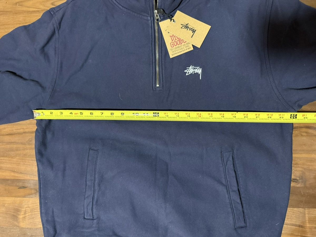 Stussy STÜSSY Overdyed Stock Logo Mock Neck Quarter Zip Men’s Size Size US XL / EU 56 / 4 - 5 Thumbnail
