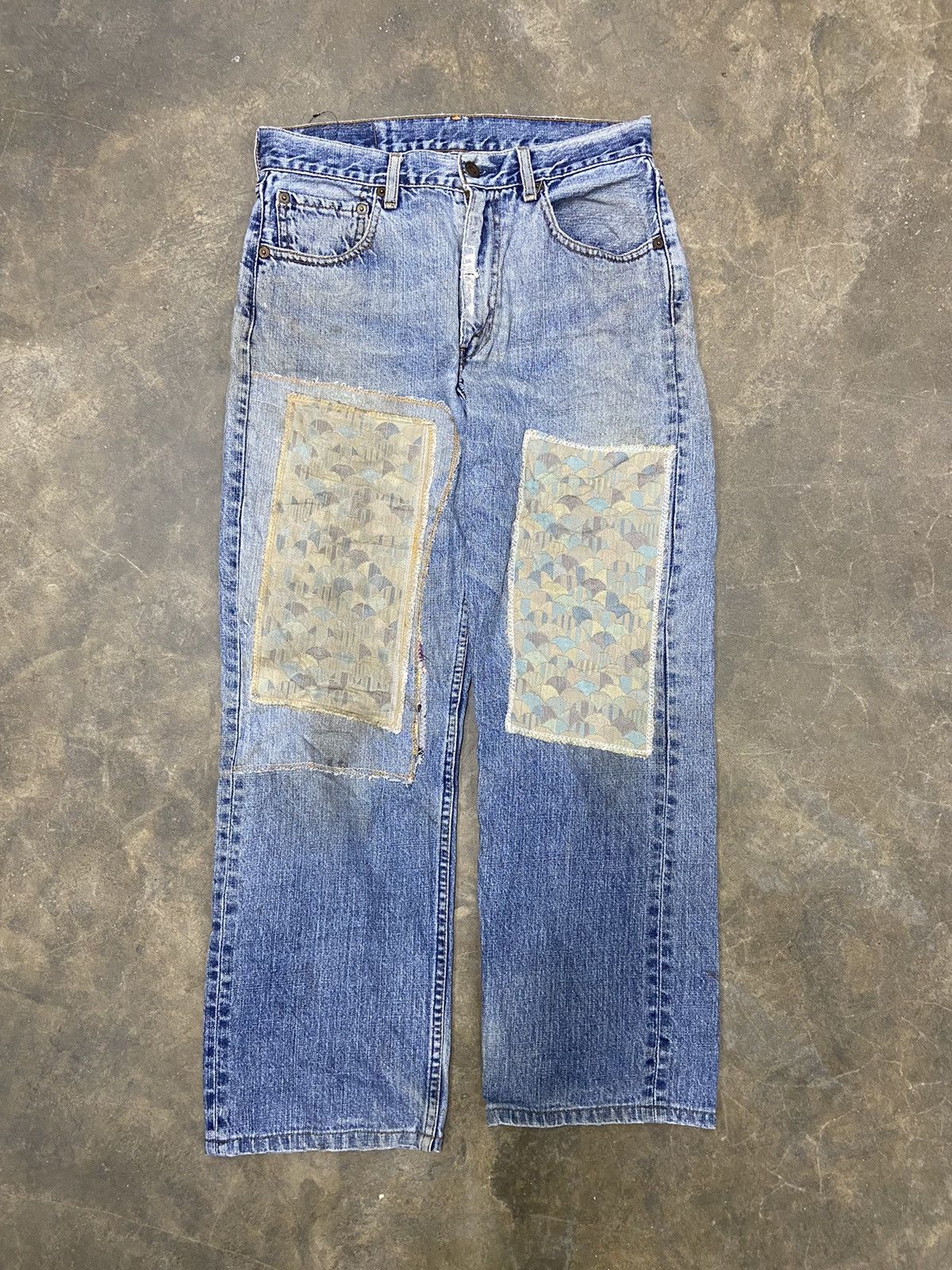 Vintage Levis jeans 512 patch work