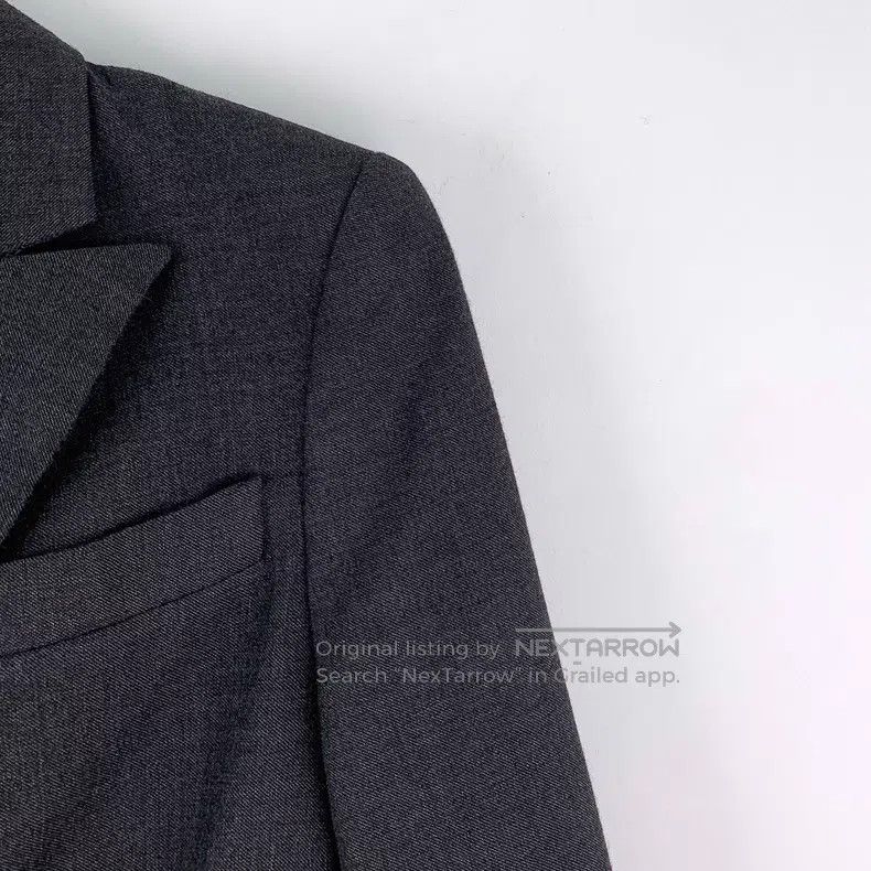 Brunello Cucinelli Brunello Cucinelli Black wool collar long-sleeve suit jack Size XS / US 0-2 / IT 36-38 - 3 Thumbnail