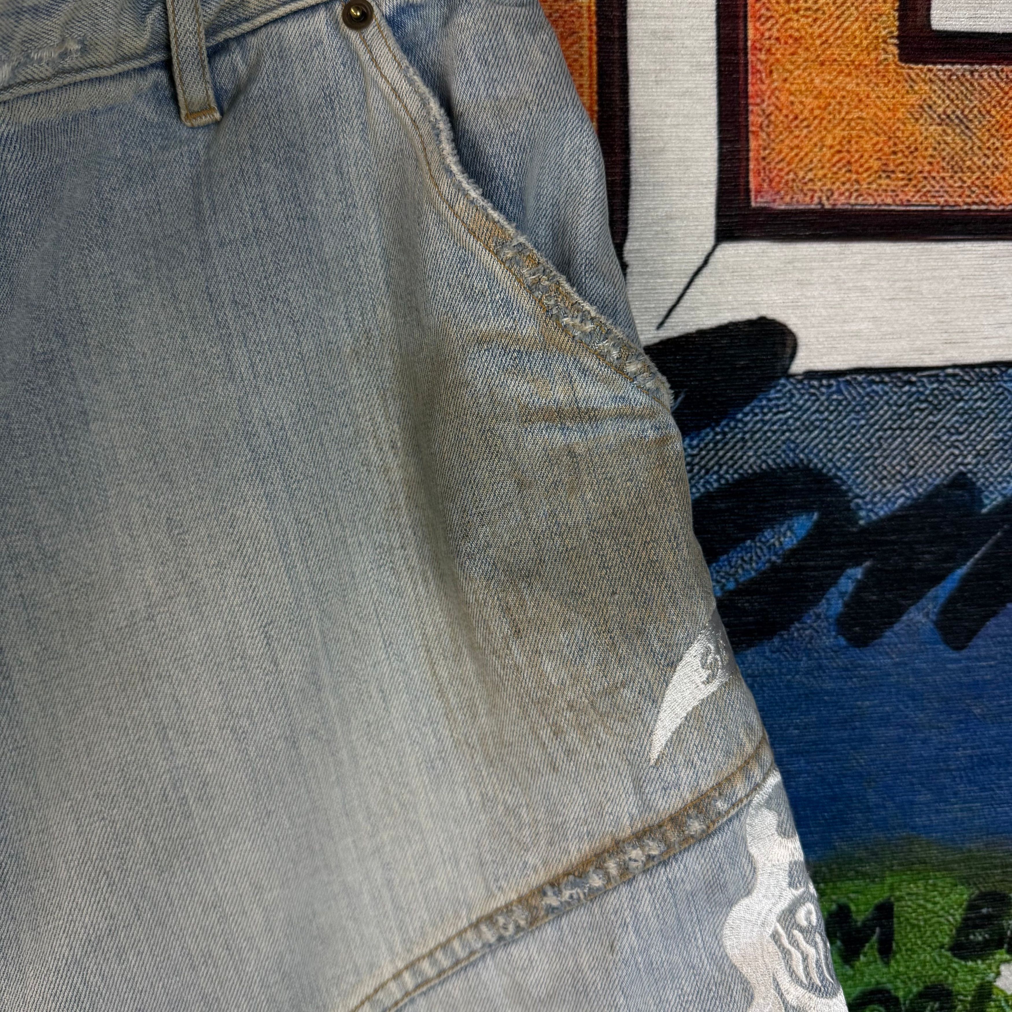 Warren Lotas Warren Lotas Baggy Motto Jean Shorts Size 40" Size US 40 / EU 56 - 10 Thumbnail