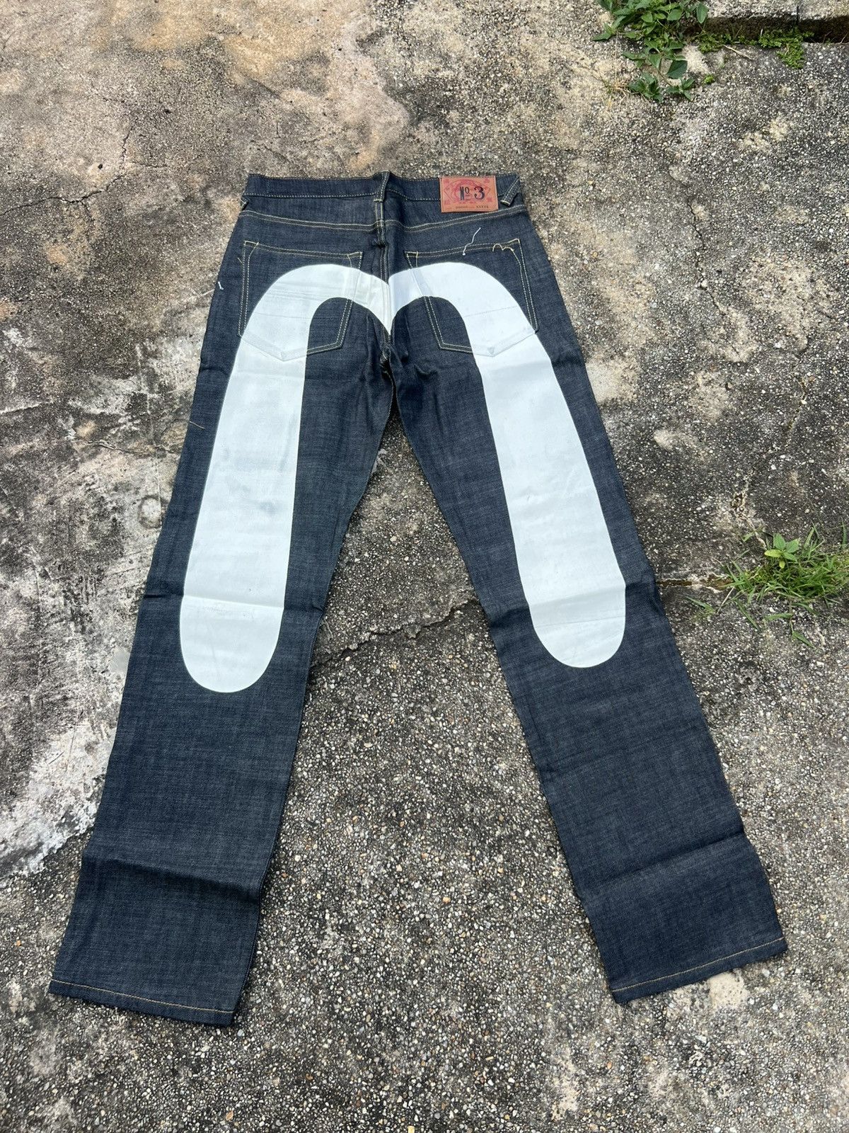 Evisu × Japanese Brand × Streetwear EVISU NEW white daicock flower