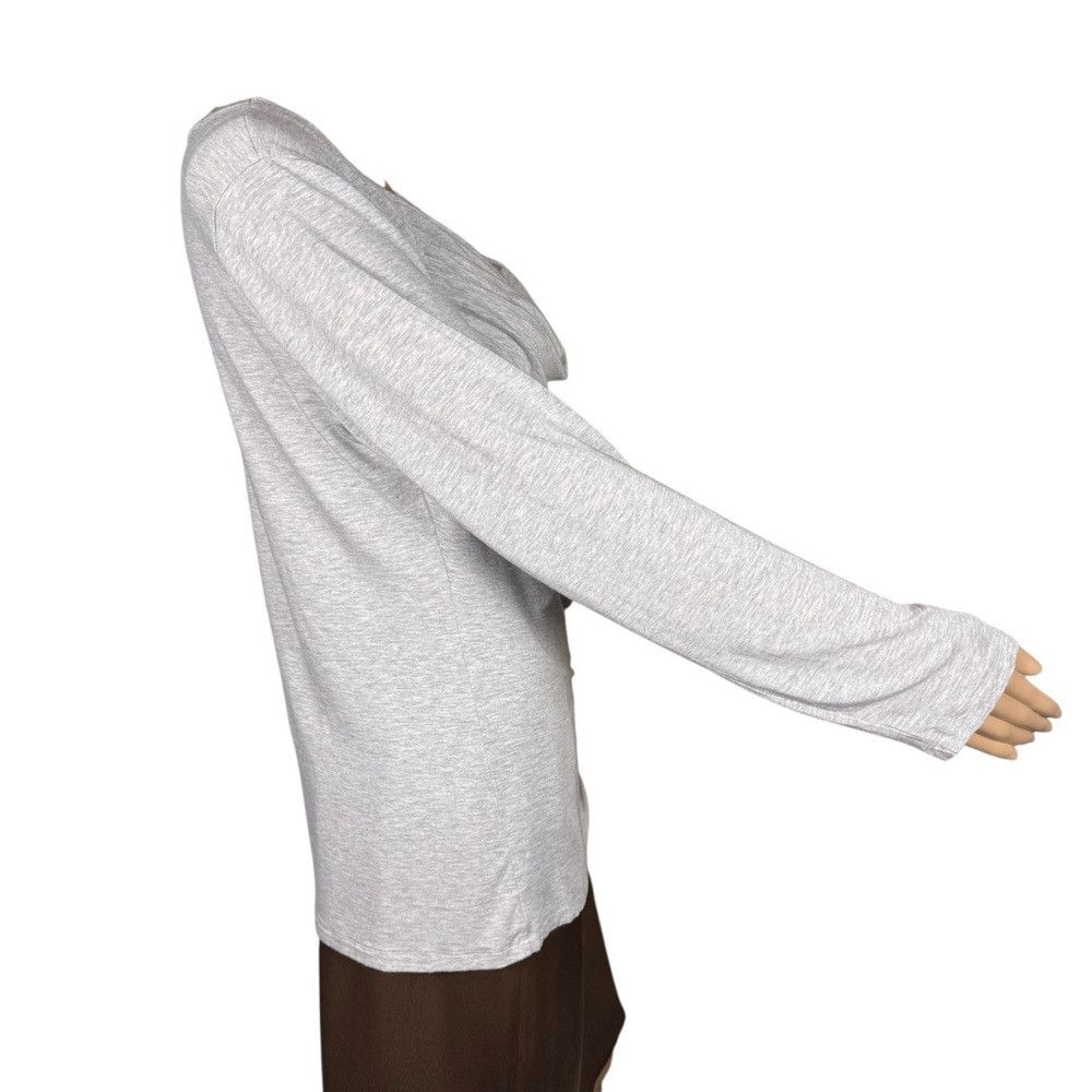 Other Anthropologie Design History Cowl Neck Long Sleeve Light Gr Size L / US 10 / IT 46 - 3 Thumbnail