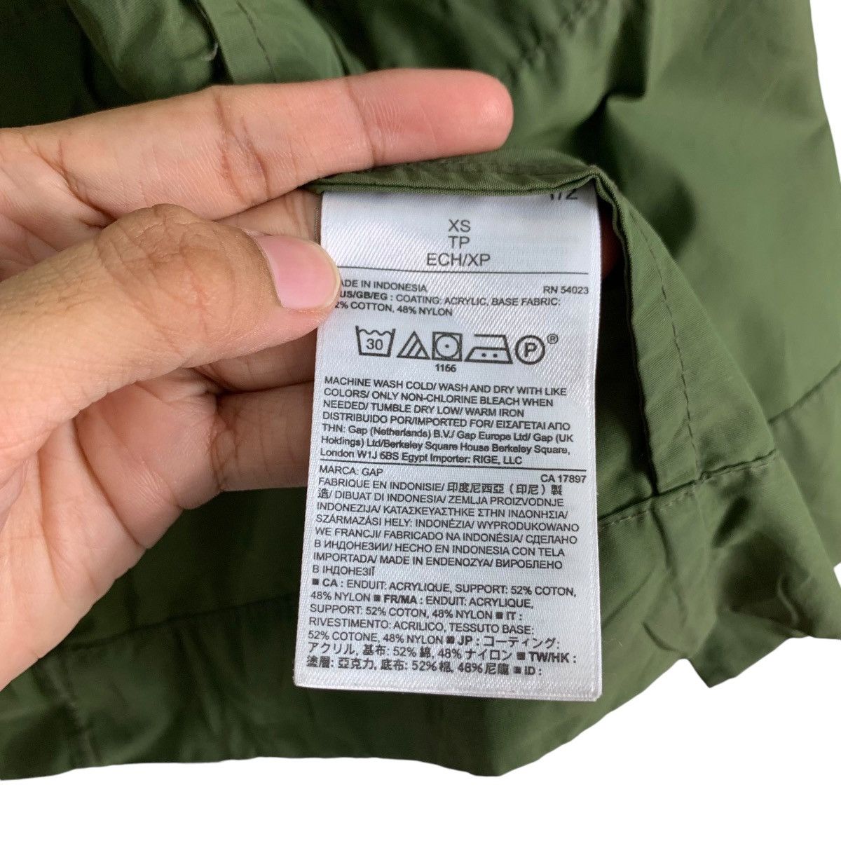 Gap GAP Hooded Parka Jacket #1179-C54 Size US XS / EU 42 / 0 - 19 Thumbnail