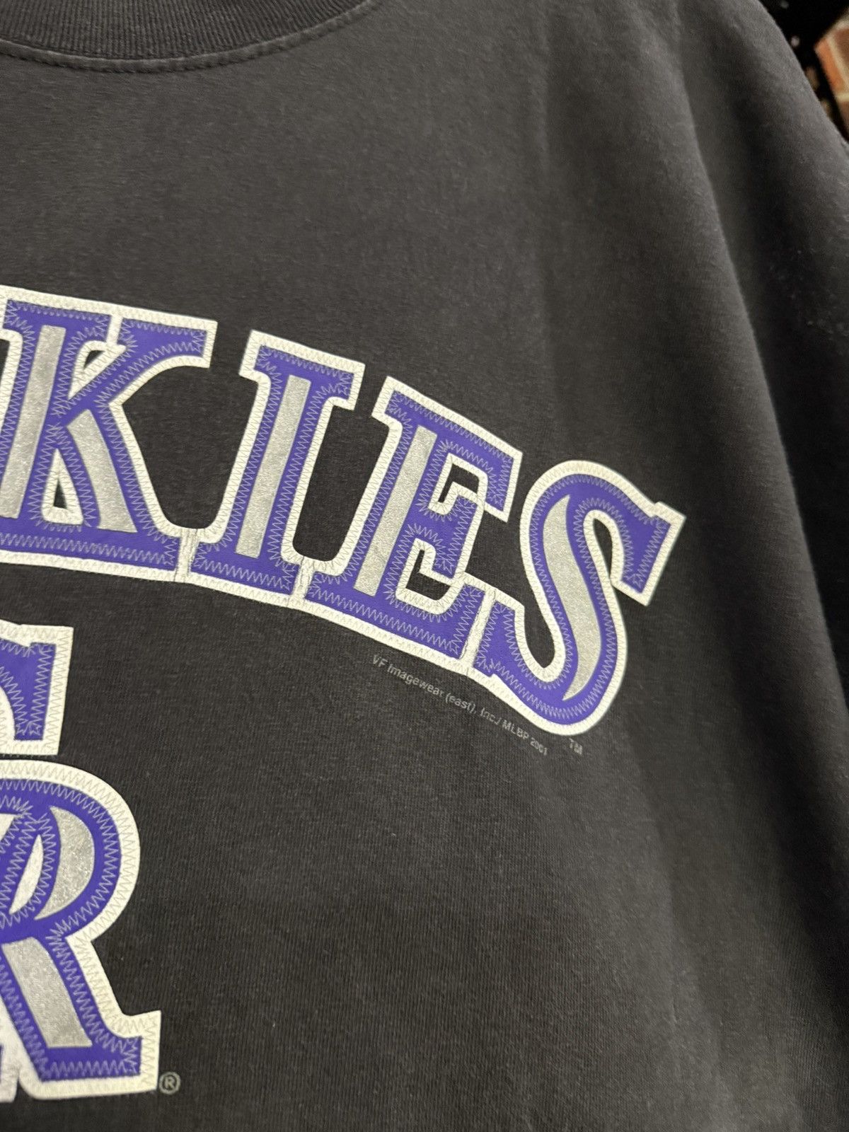 MLB Thrashed Vintage Rockies CR MLBP Sun Faded Oversize Tee Size US XXL / EU 58 / 5 - 3 Thumbnail