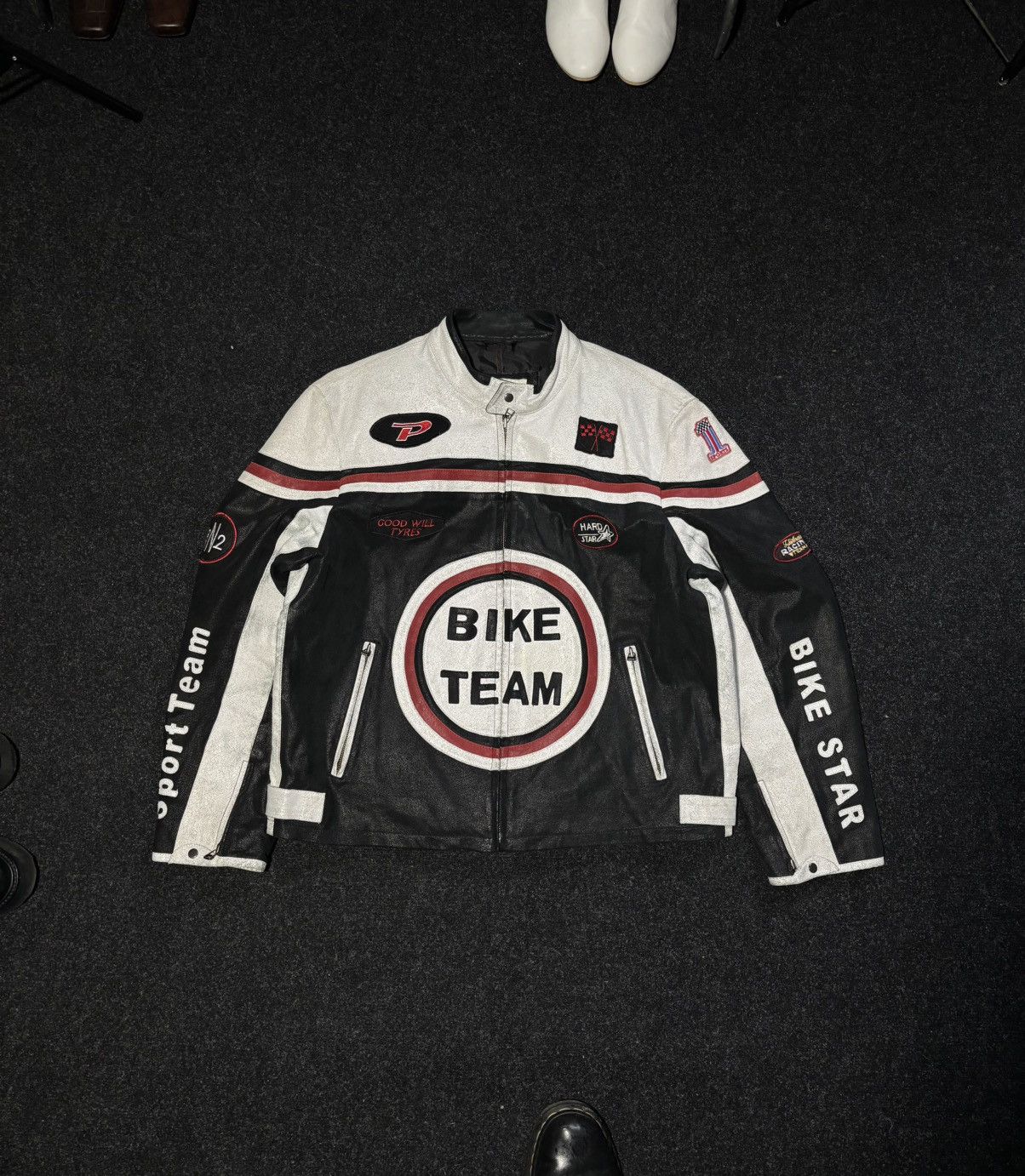 Other Vintage Racing Leather Jacket Size US XL / EU 56 / 4 - 1 Thumbnail