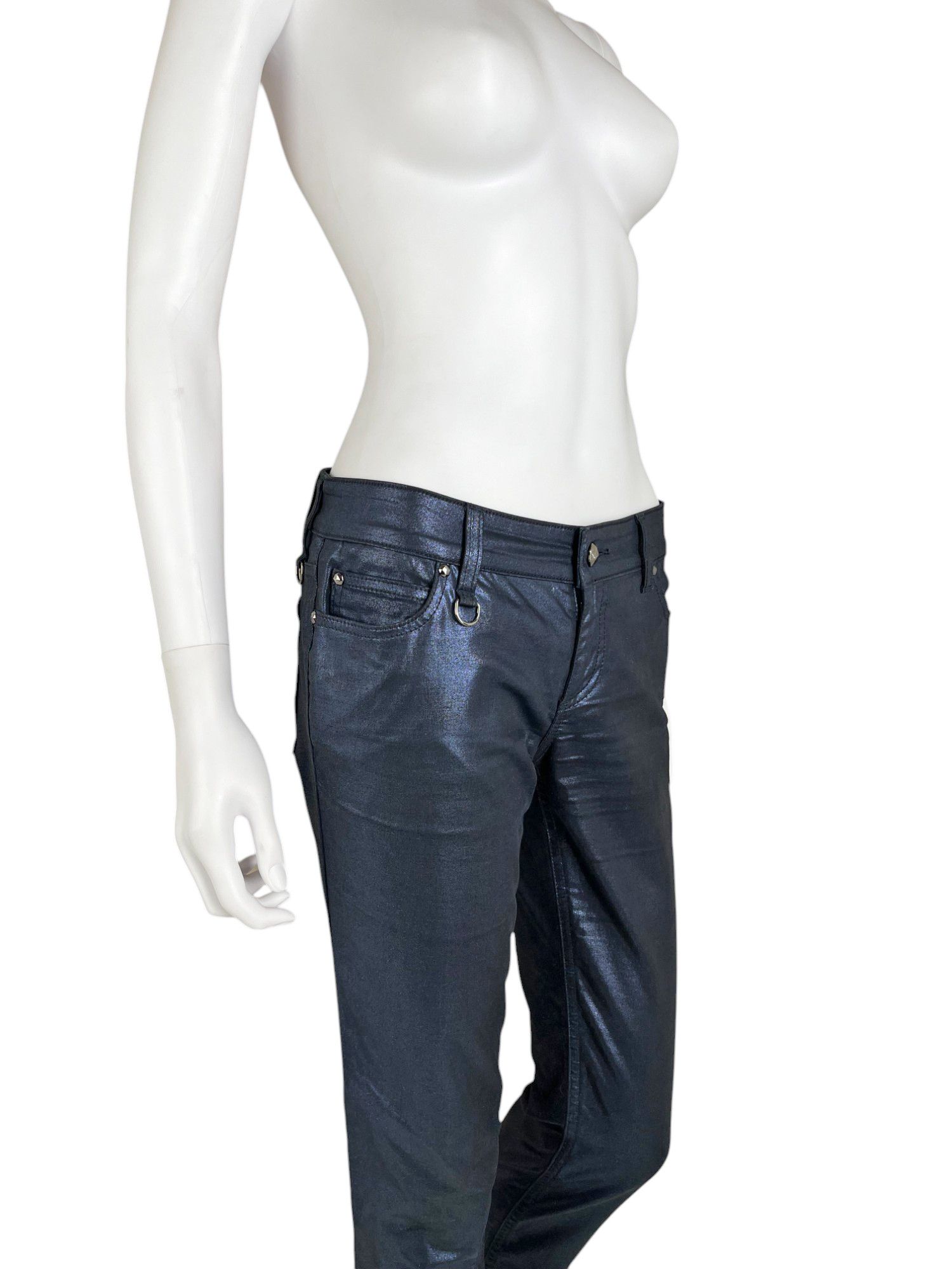 Gucci S/S 2009 Waxed Blue Jeans Size 27" / US 4 / IT 40 - 5 Thumbnail