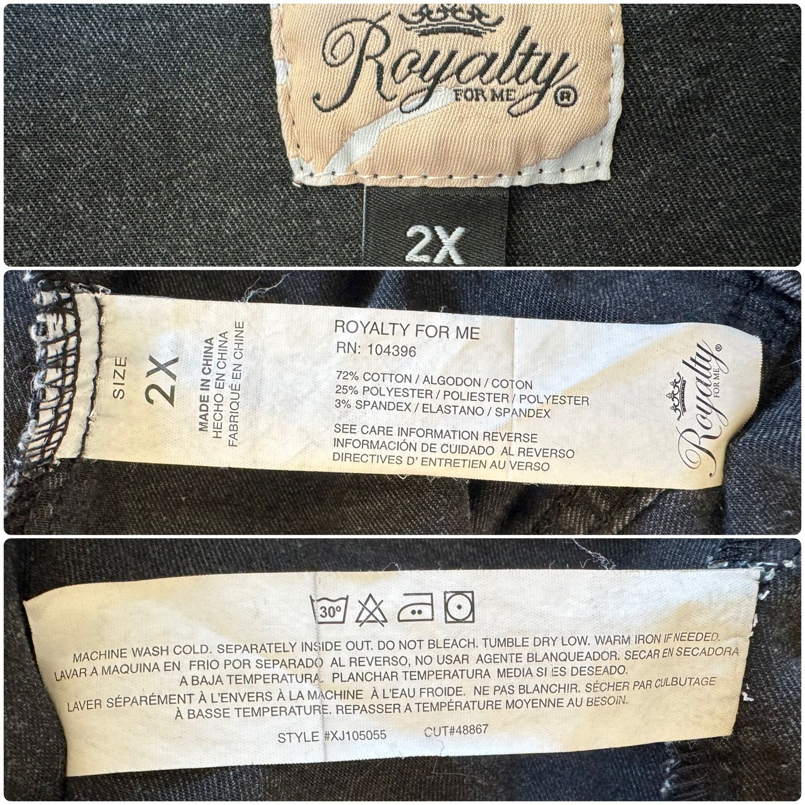 Led Zeppelin LED ZEPPELIN Upcycled Gray Denim Jacket Retro Vintage 2X Size XXL / US 16-18 / IT 52-54 - 11 Thumbnail
