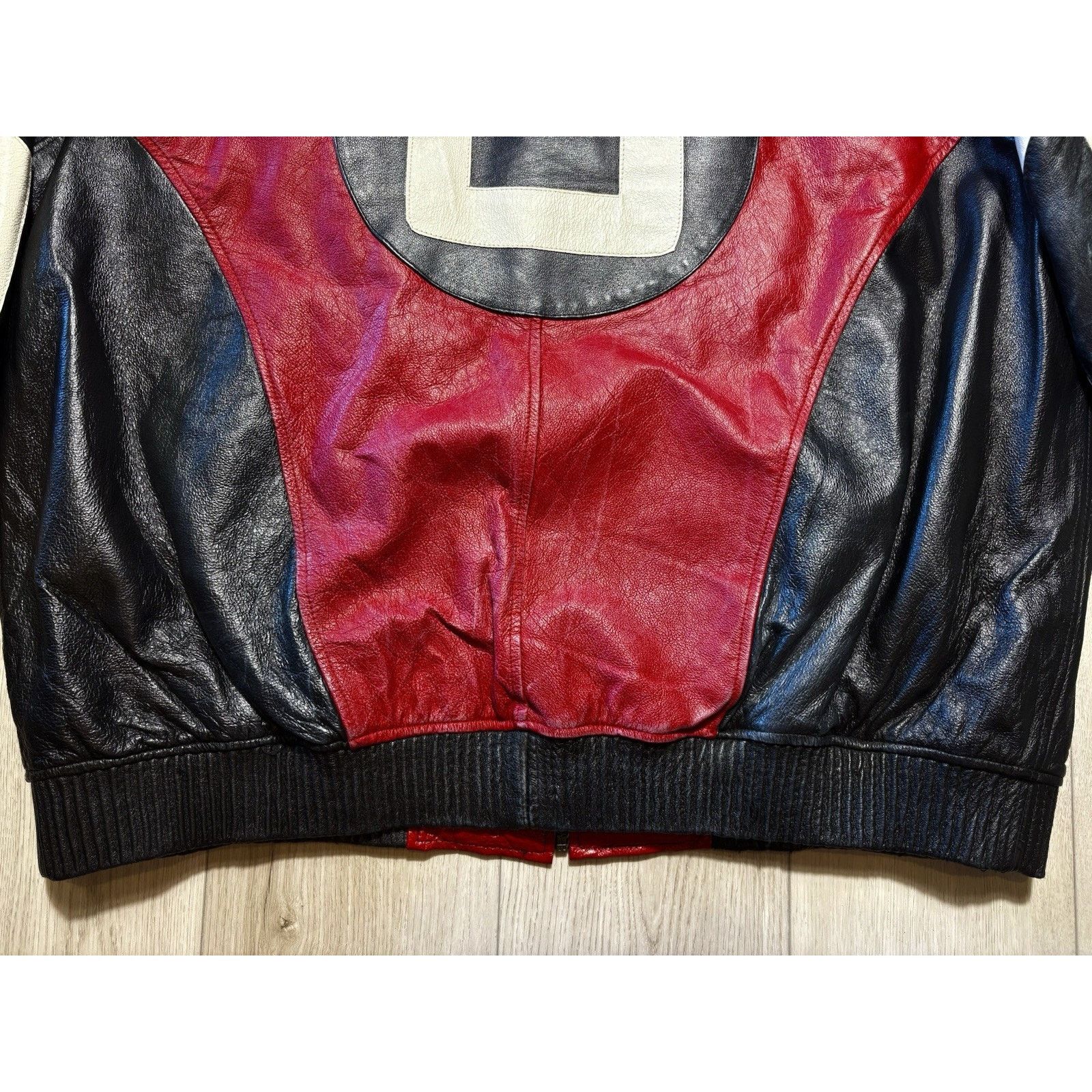 Other David Puddy Seinfeld Style 8 Ball Leather Jacket VTG 3XL Size US XXL / EU 58 / 5 - 13 Thumbnail