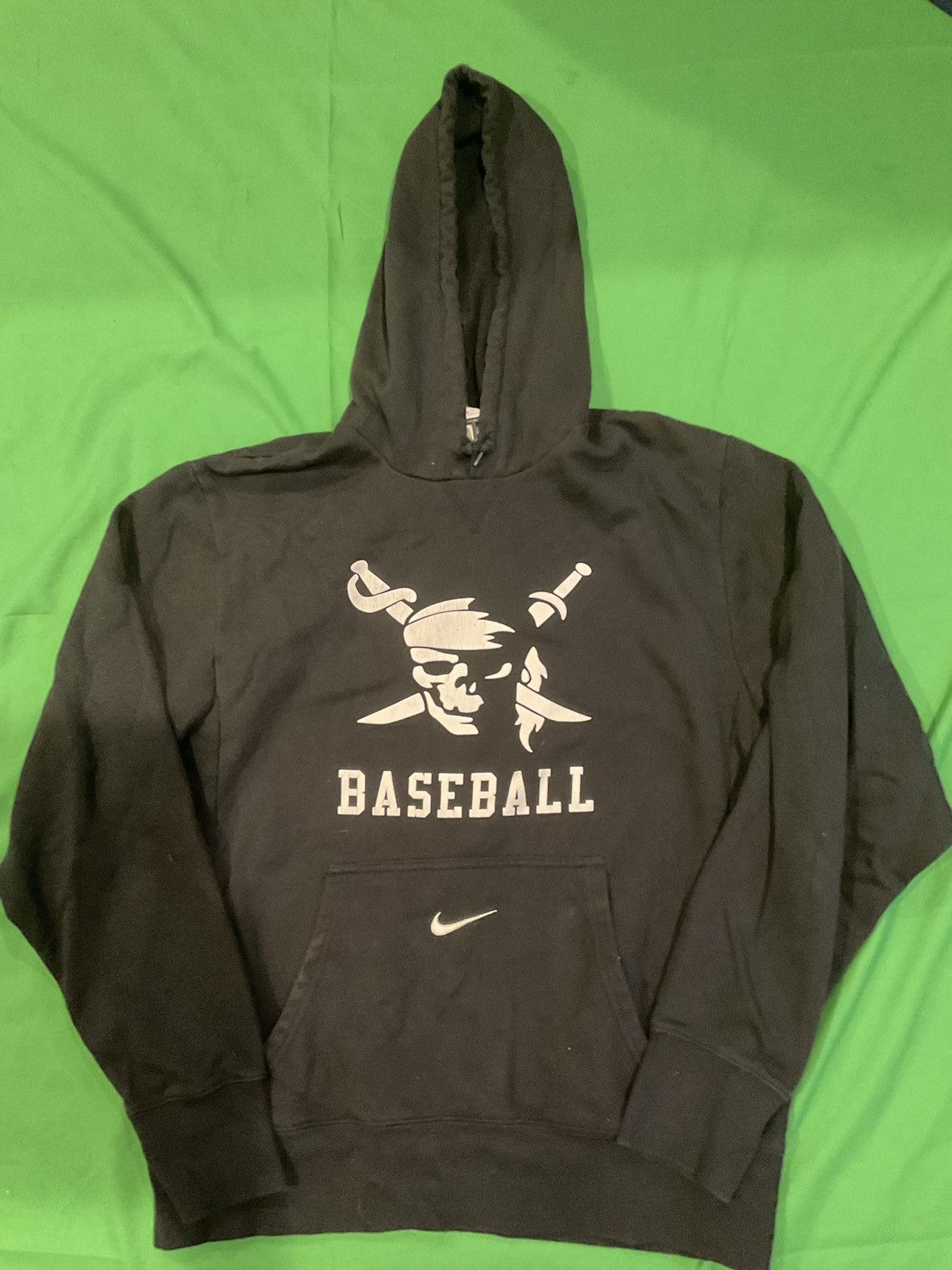 Nike × Vintage Vintage Nike baseball black hoodie Size US M / EU 48-50 / 2 - 1 Thumbnail