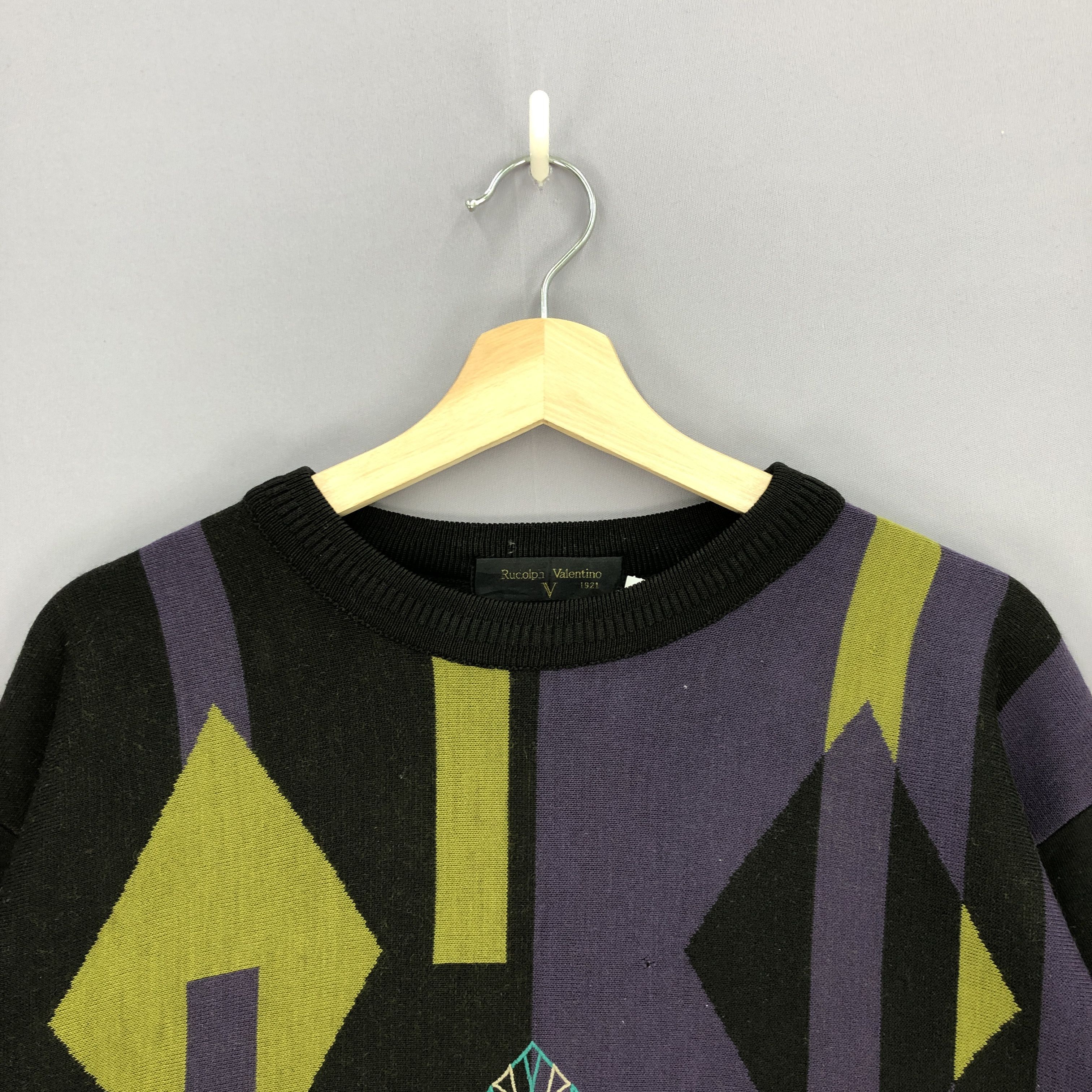 Homespun Knitwear × Vintage Rudolph Valentino Knitwear Sweatshirt Nice Design Sweater Size US L / EU 52-54 / 3 - 5 Thumbnail