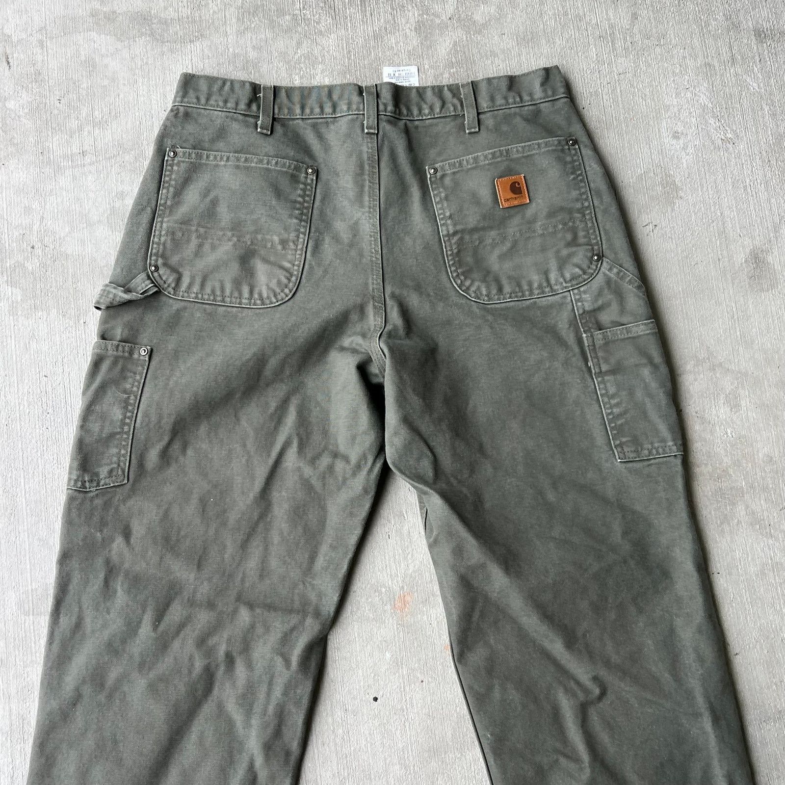 Carhartt × Vintage Carhartt green double knee work wear carpenter pants Size US 34 / EU 50 - 2 Thumbnail