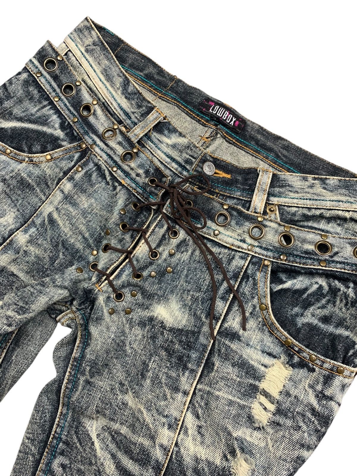 LOWBOX Y2k LOWBOX double waist flared seditionaries 3D pocket ifsix Size US 30 / EU 46 - 3 Thumbnail