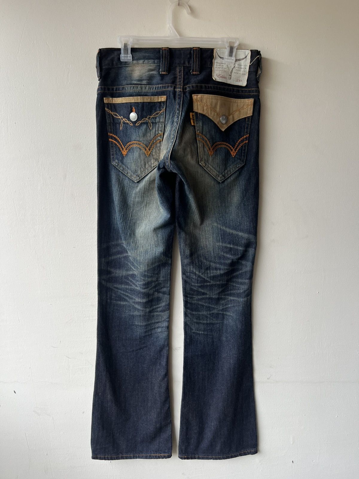 Edwin 2000s Edwin 421XVS Mud Wash Denim Bootcut Jeans Size US 29 - 3 Thumbnail