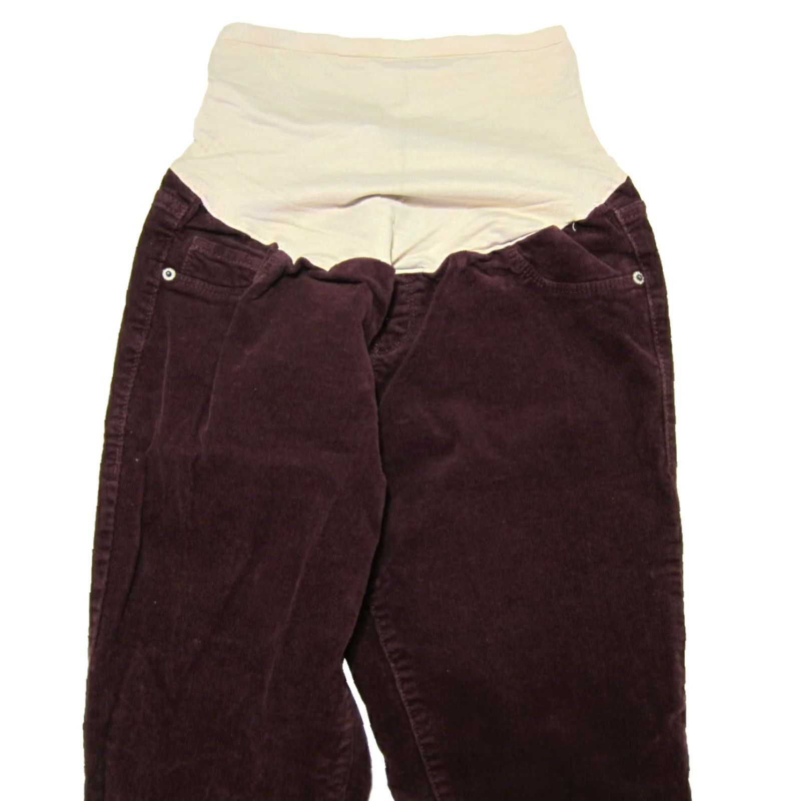Old Navy Old Navy Maternity Rockstar Full Panel Corduroy Skinny Pant 2 Long Blue Cotton Spandex Pockets 30 Inseam Womens Size 26" / US 2 / IT 38 - 4 Thumbnail