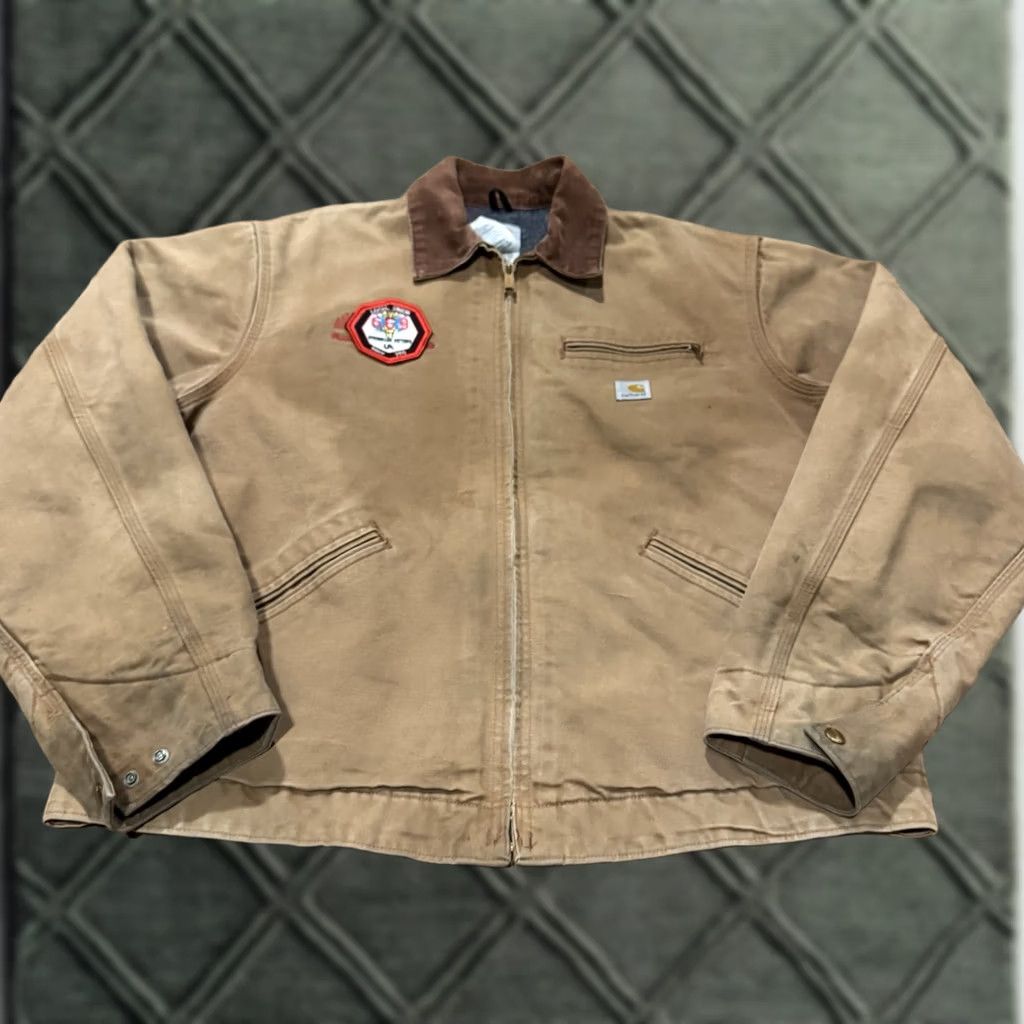 Carhartt × Vintage Vintage Carhartt Detroit Jacket WJ097 PTL RARE