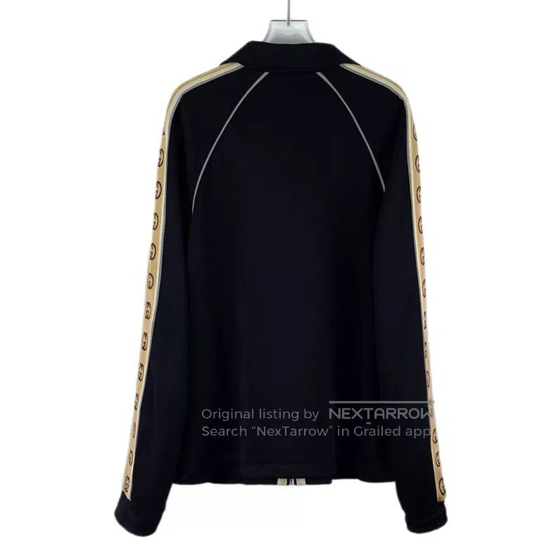 Gucci Gucci Black side logo string label cotton lapel zipper lon Size US M / EU 48-50 / 2 - 2 Thumbnail