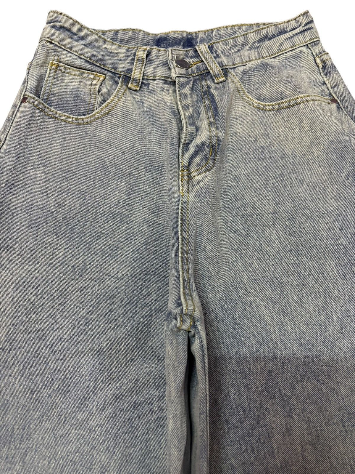 Japanese Brand Vtg Japanese Brand Baggy Blue Washed Jeans Size 30" / US 8 / IT 44 - 5 Thumbnail