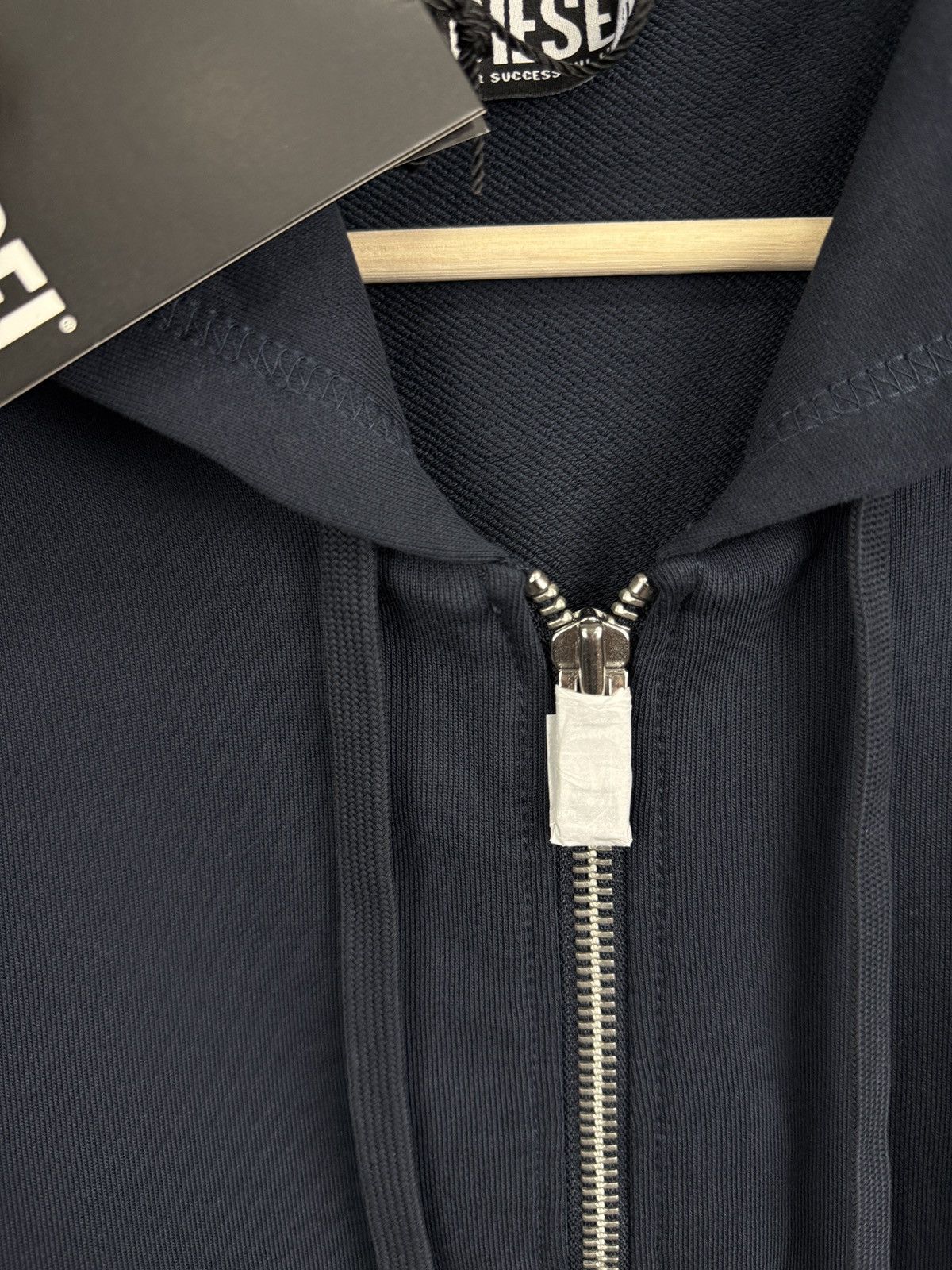 Diesel 🇺🇸 NWT❗️Diesel Full Zip Hoodie Blue For Successful Living Y2K Size US L / EU 52-54 / 3 - 10 Thumbnail